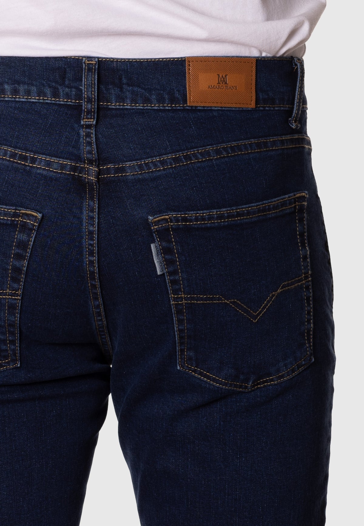 Pantalón vaquero azul oscuro regular fit para hombre