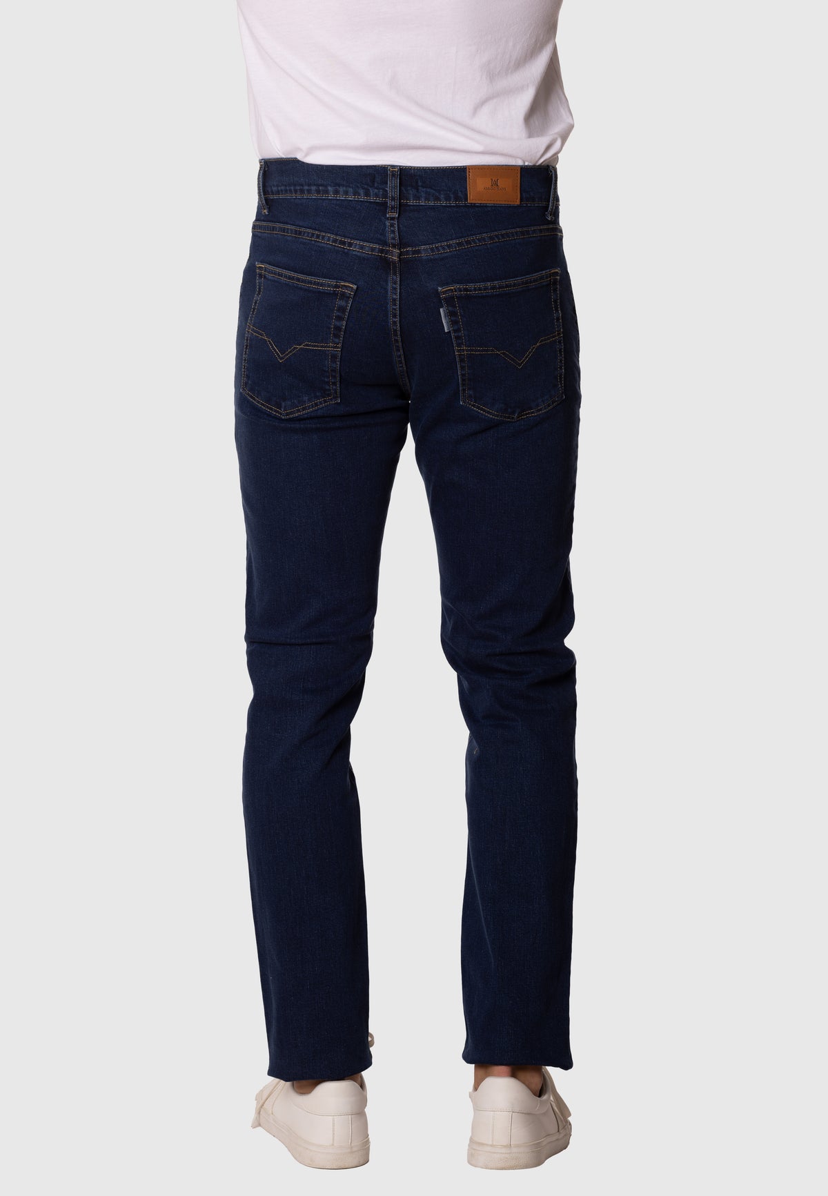 Pantalón vaquero azul oscuro regular fit para hombre