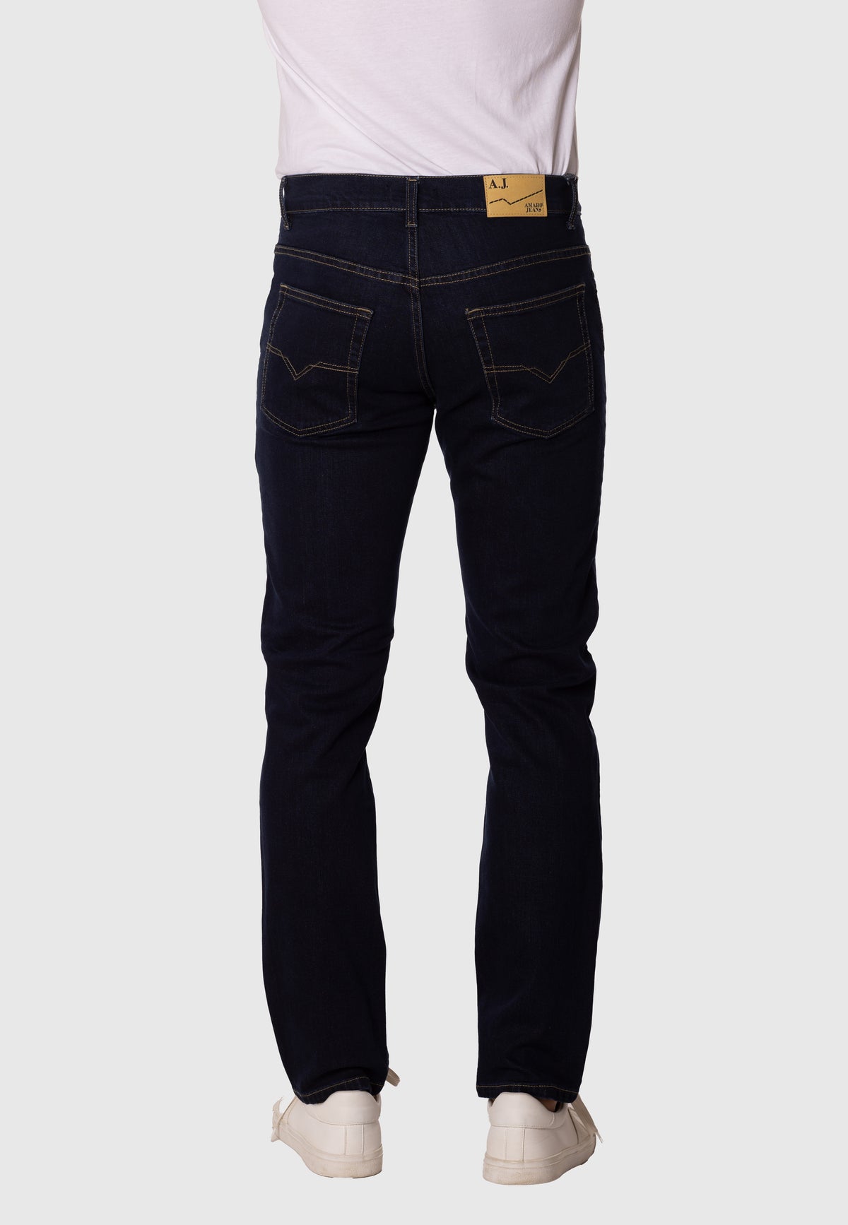 Pantalón vaquero marino regular fit para hombre