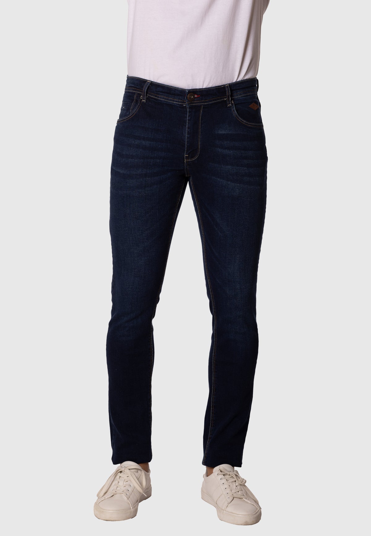 Pantalón vaquero azul oscuro custom fit para hombre