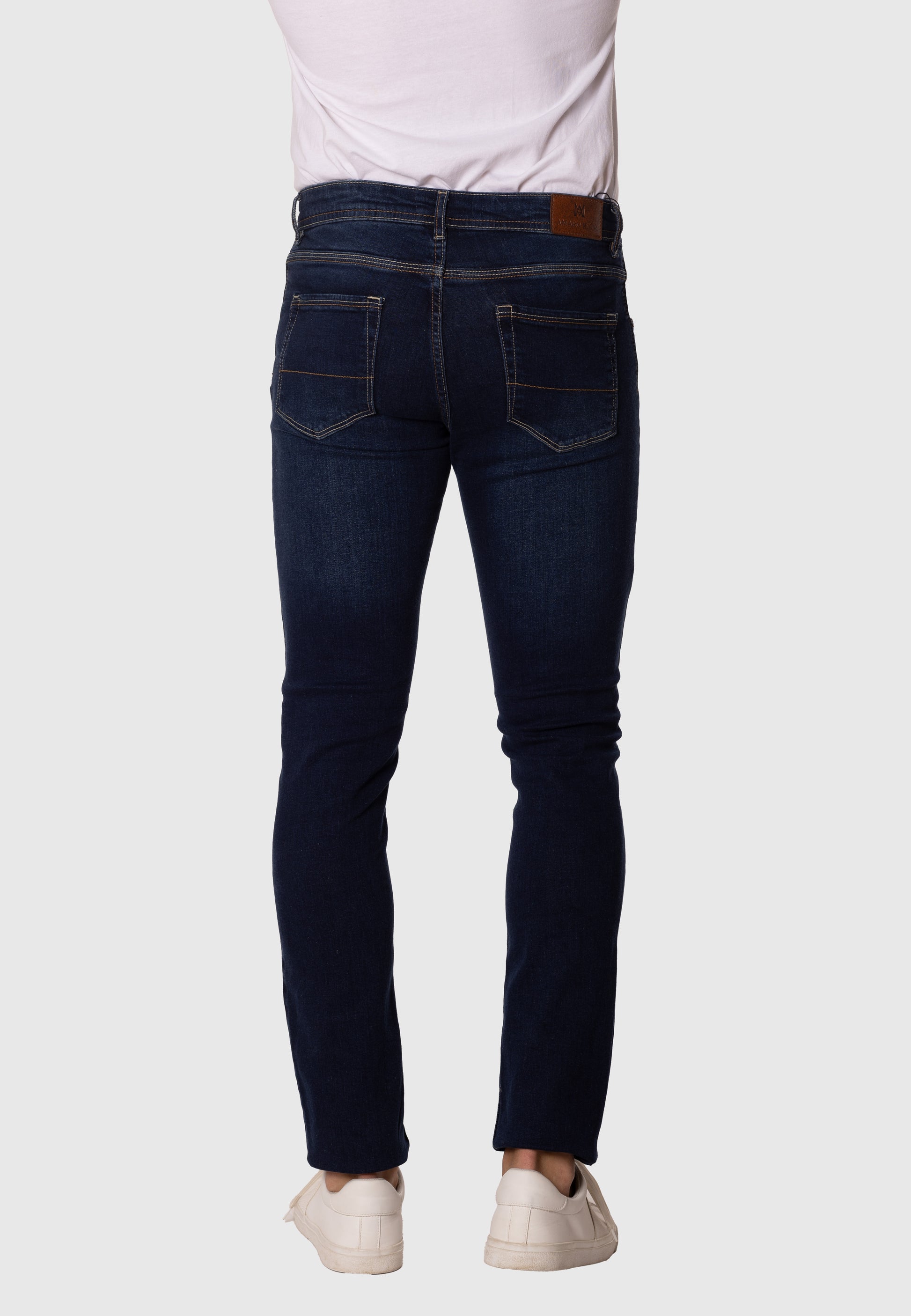Pantalón vaquero azul oscuro custom fit para hombre