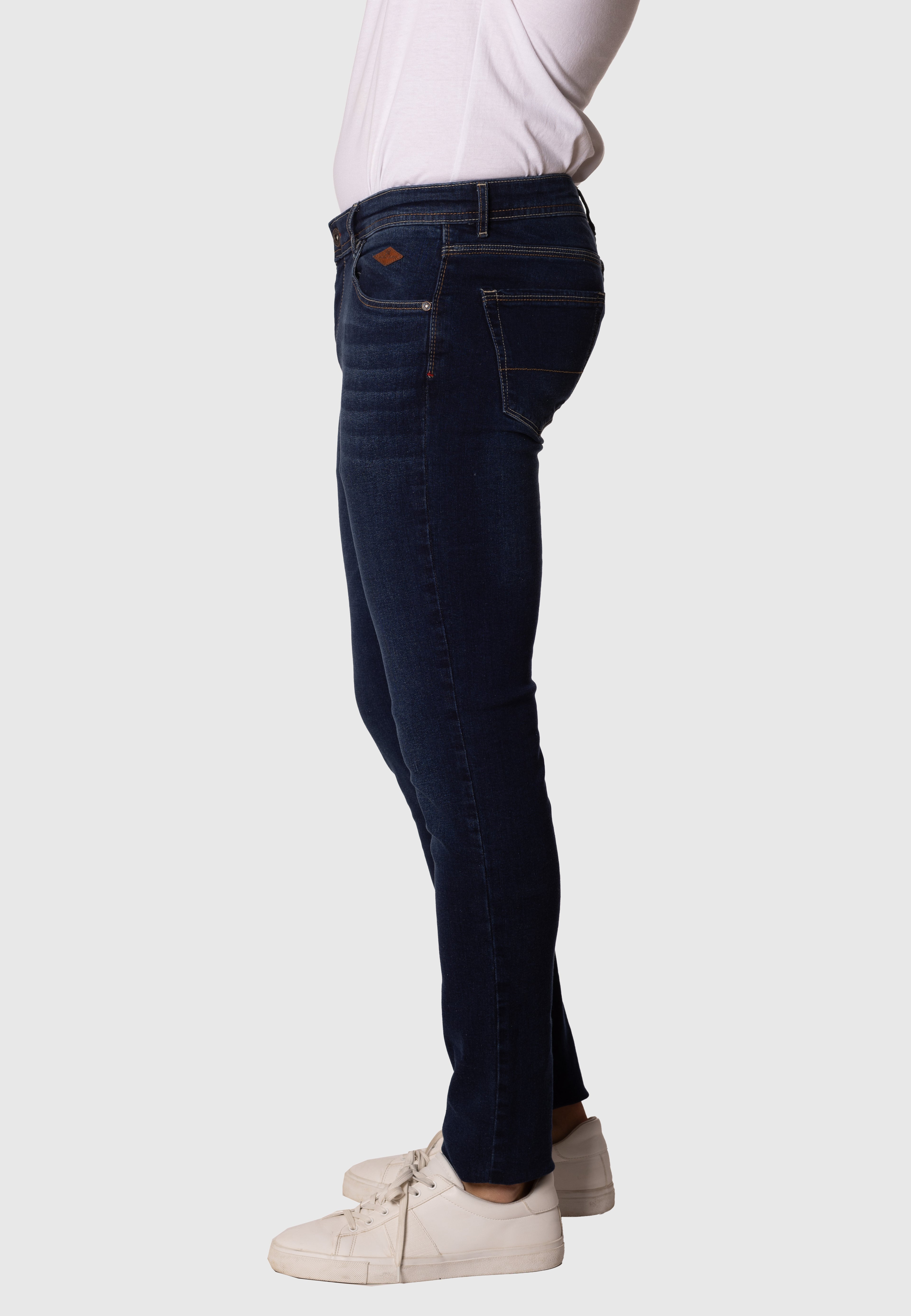 Pantalón vaquero azul oscuro custom fit para hombre