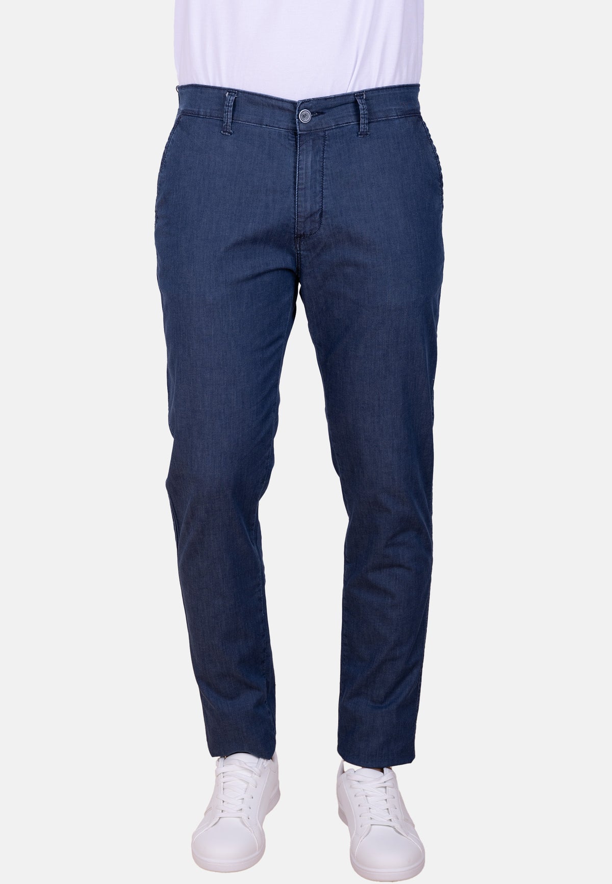 Pantalón chino efecto vaquero piedra tencel