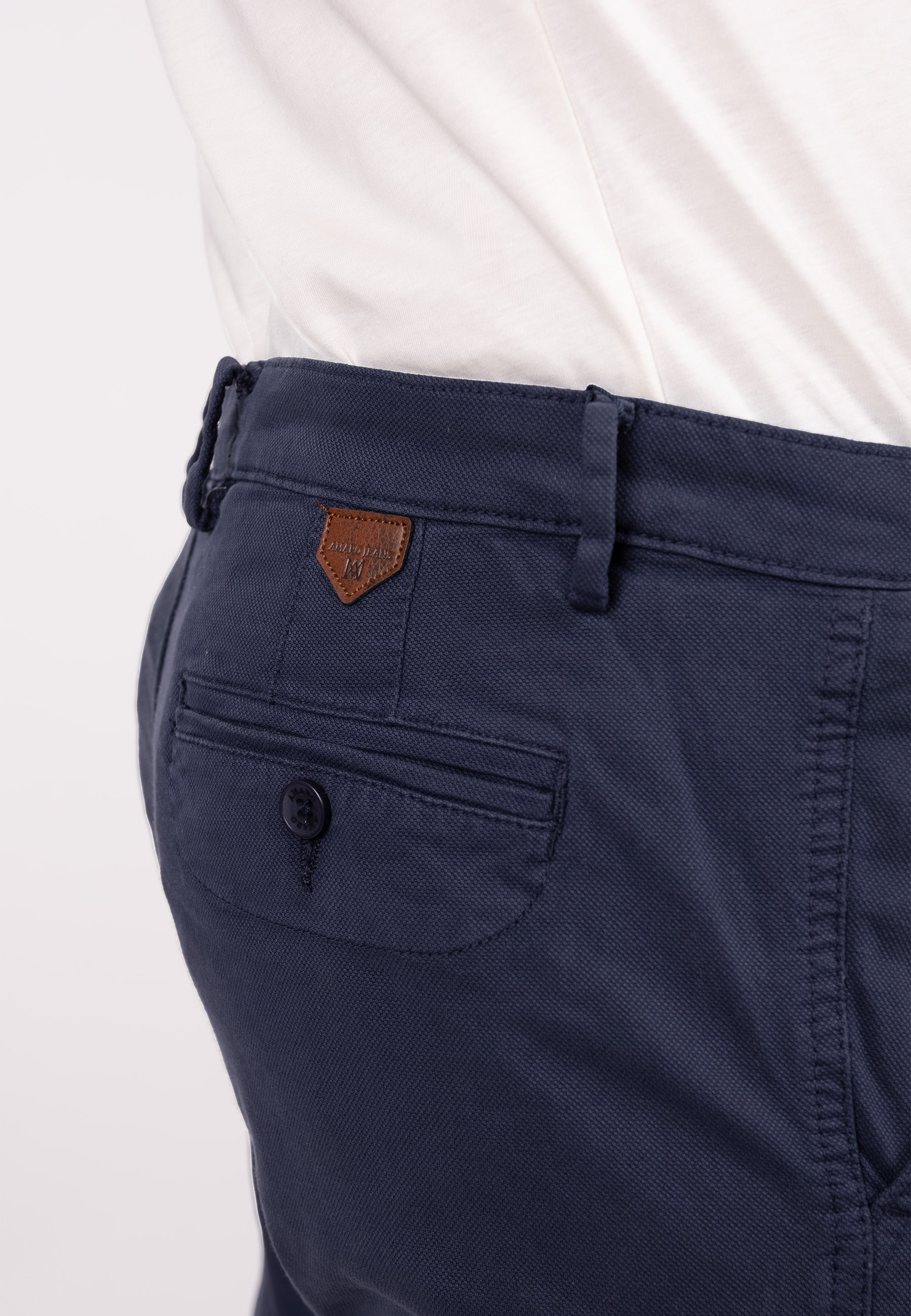 Pantalón cargo azul marino regular fit para hombre