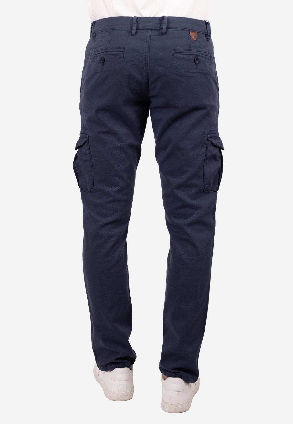 Pantalón cargo azul marino regular fit para hombre