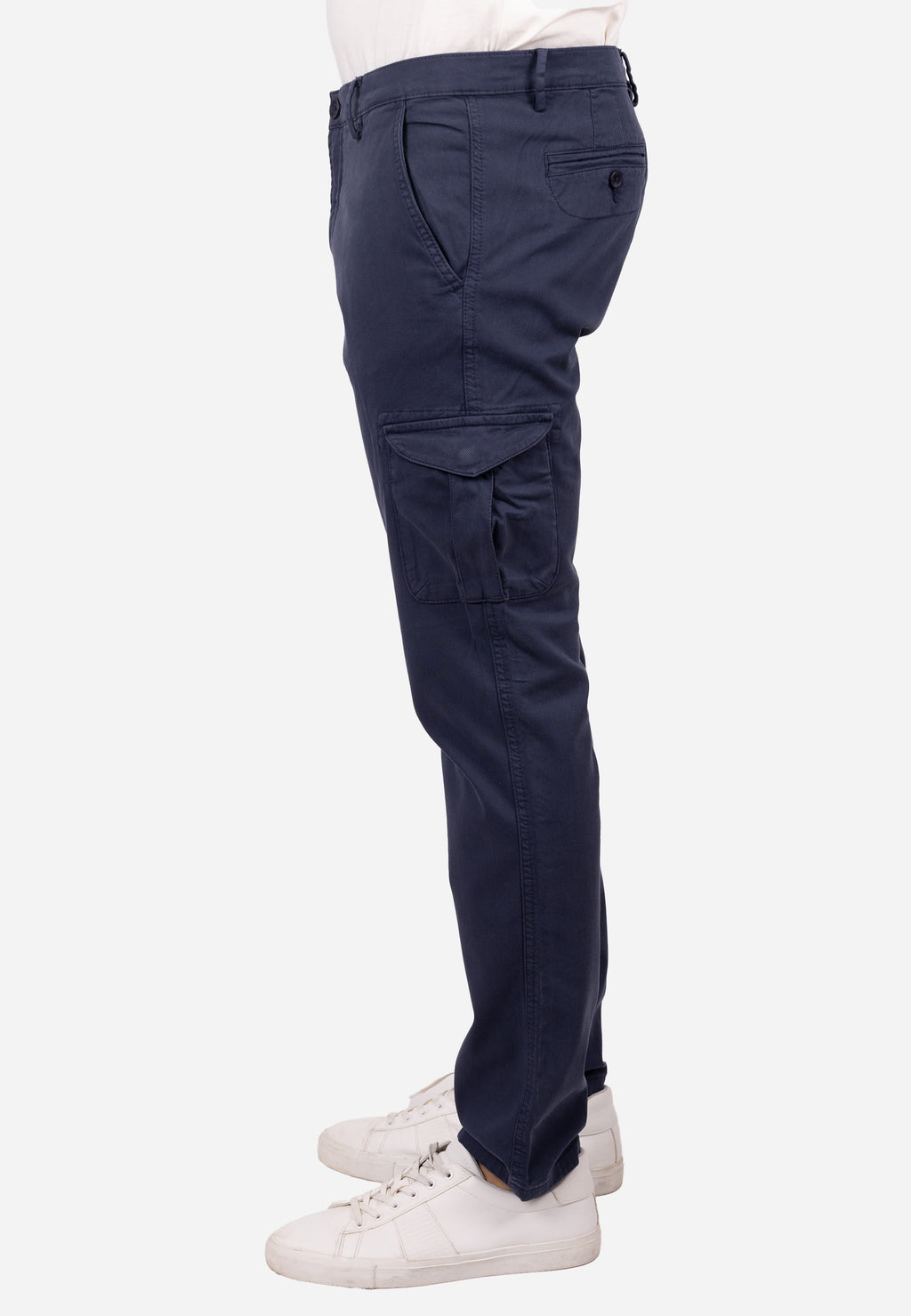 Pantalón cargo azul marino regular fit para hombre