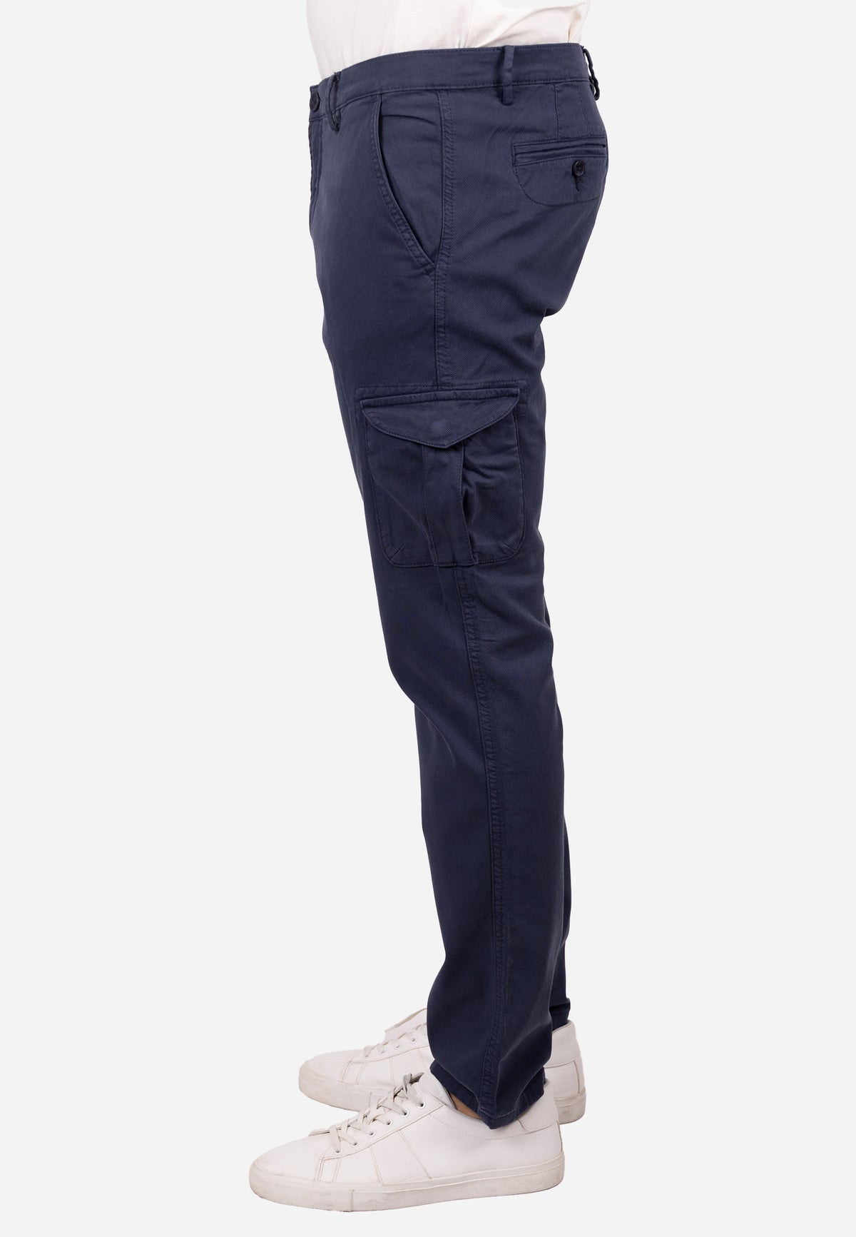 Pantalón cargo azul marino regular fit para hombre