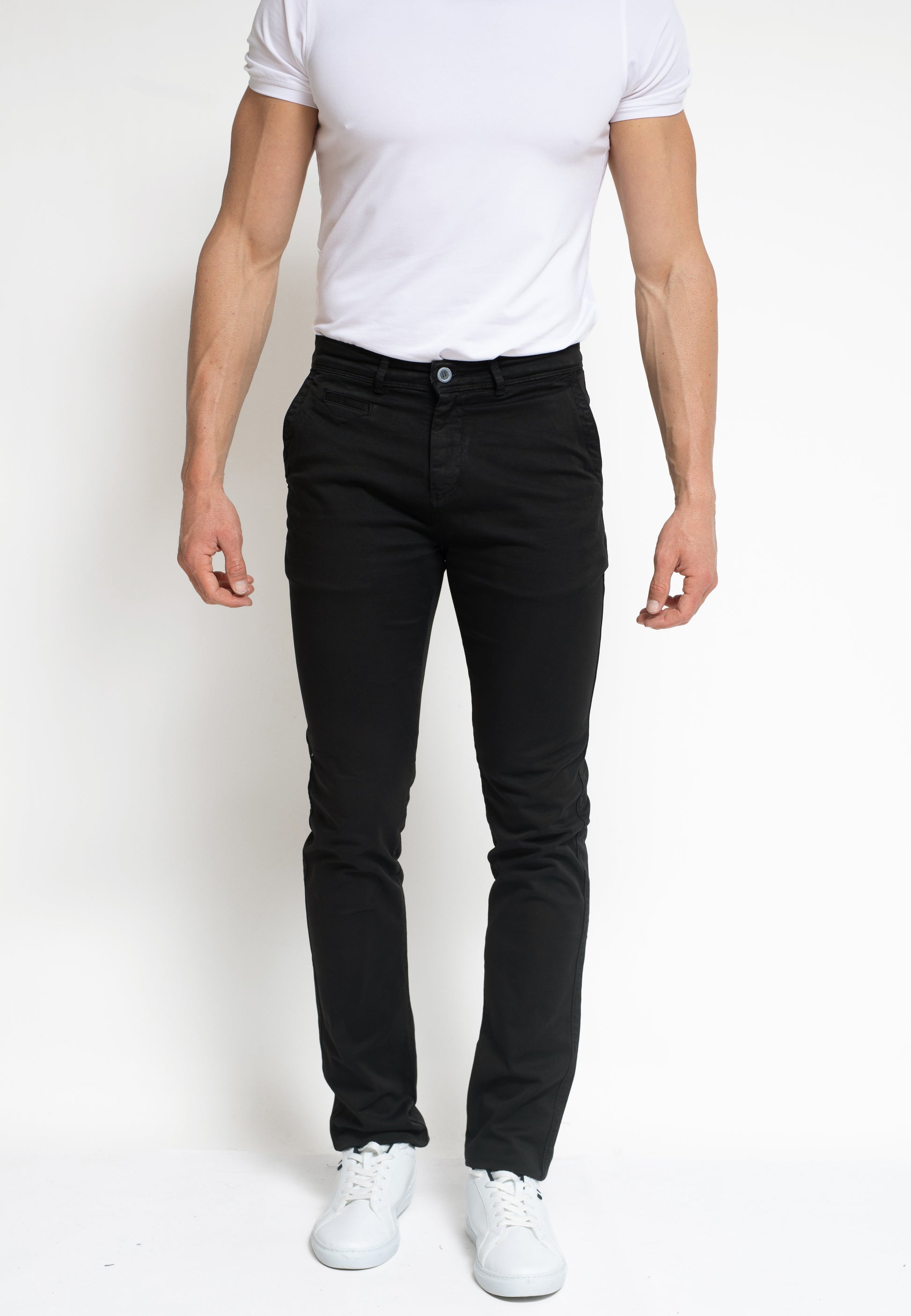 Pantalón Chino Hombre Slim Fit Palacio Gris Negro