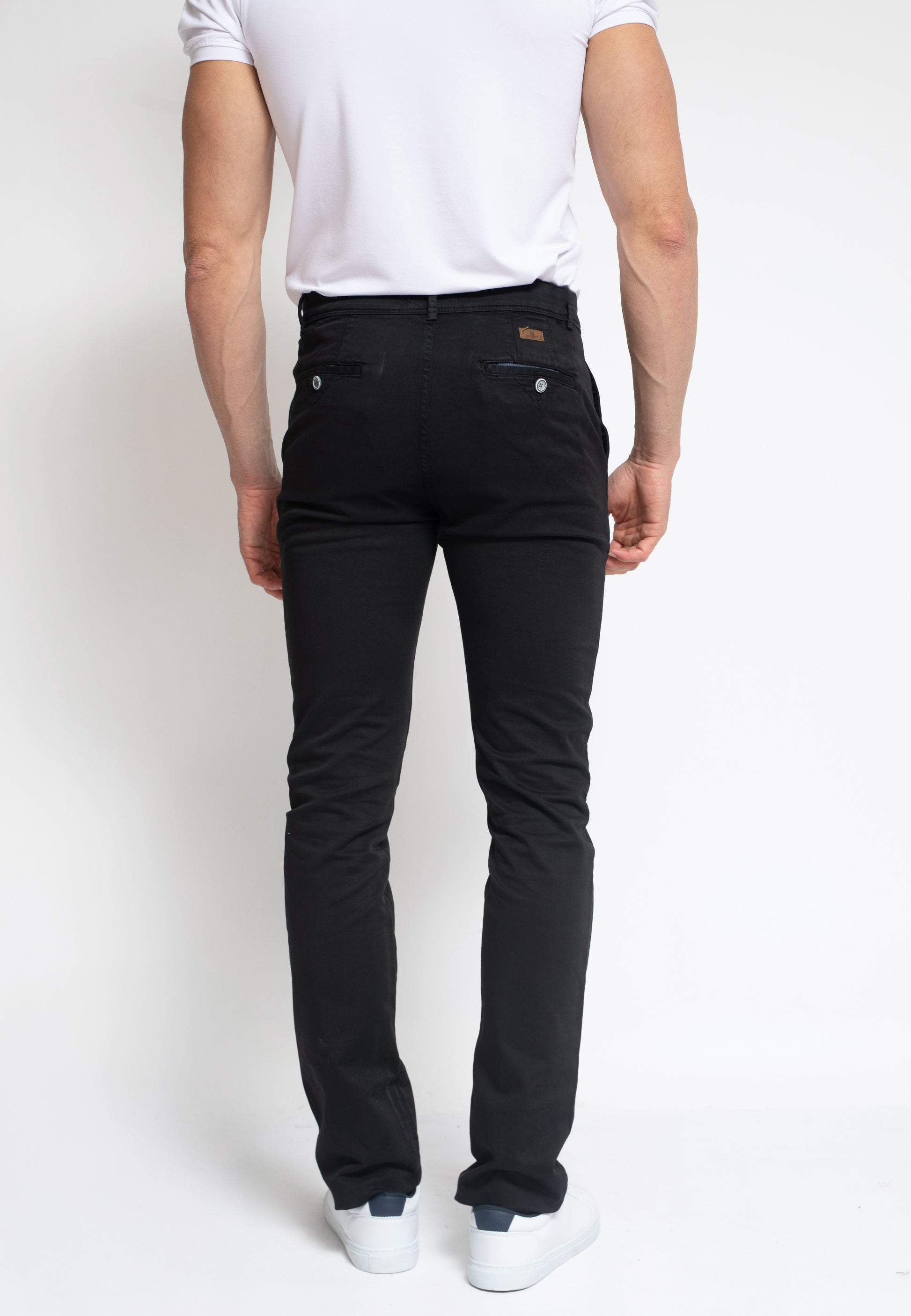 Pantalón Chino Hombre Slim Fit Palacio Gris Negro