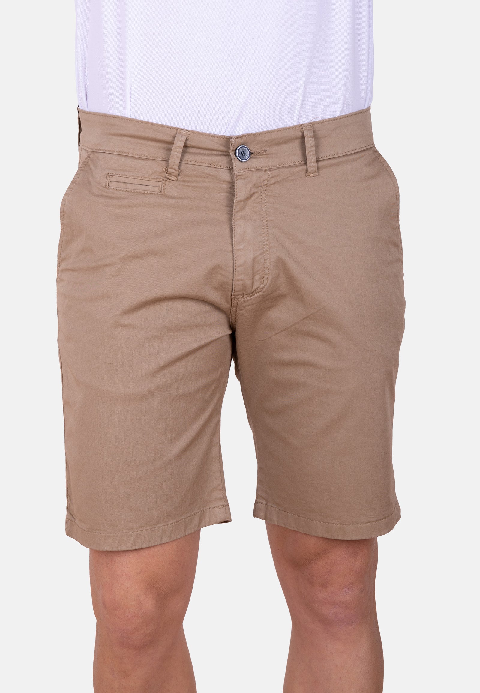 Bermuda chino camel básica tejido fino y ajuste