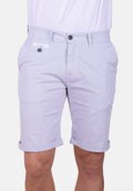 Bermuda chino blanco micropunto elástico
