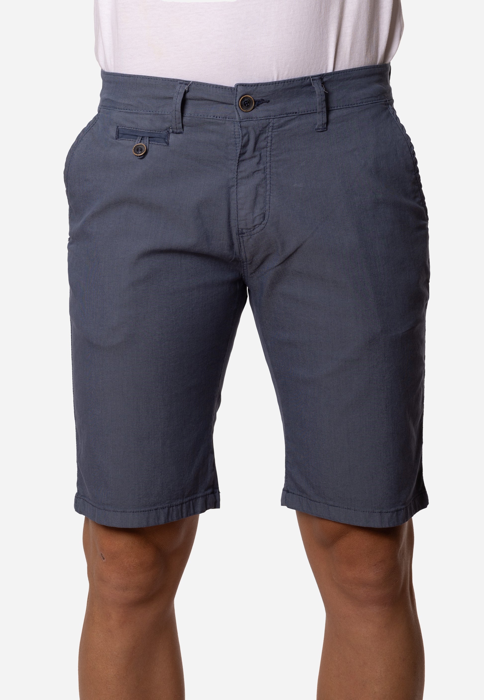 Bermuda Chino Hombre Azul Petróleo