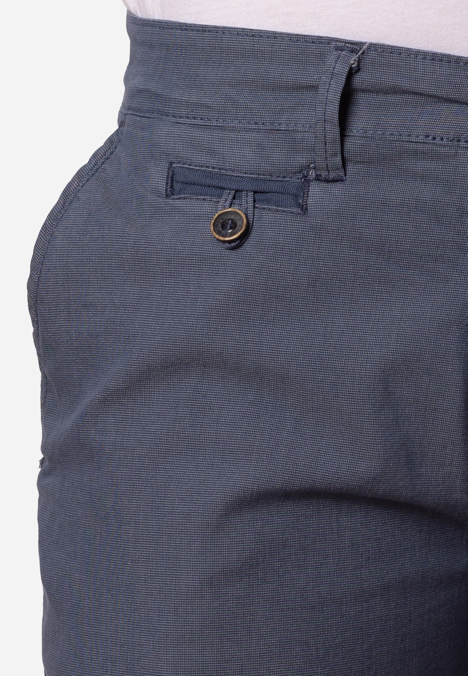 Bermuda Chino Hombre Azul Petróleo