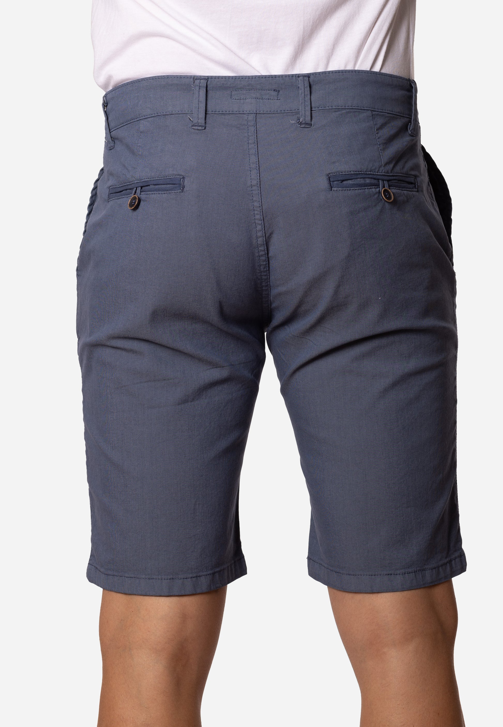 Bermuda Chino Hombre Azul Petróleo