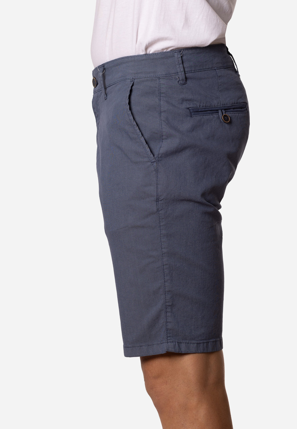 Bermuda Chino Hombre Azul Petróleo