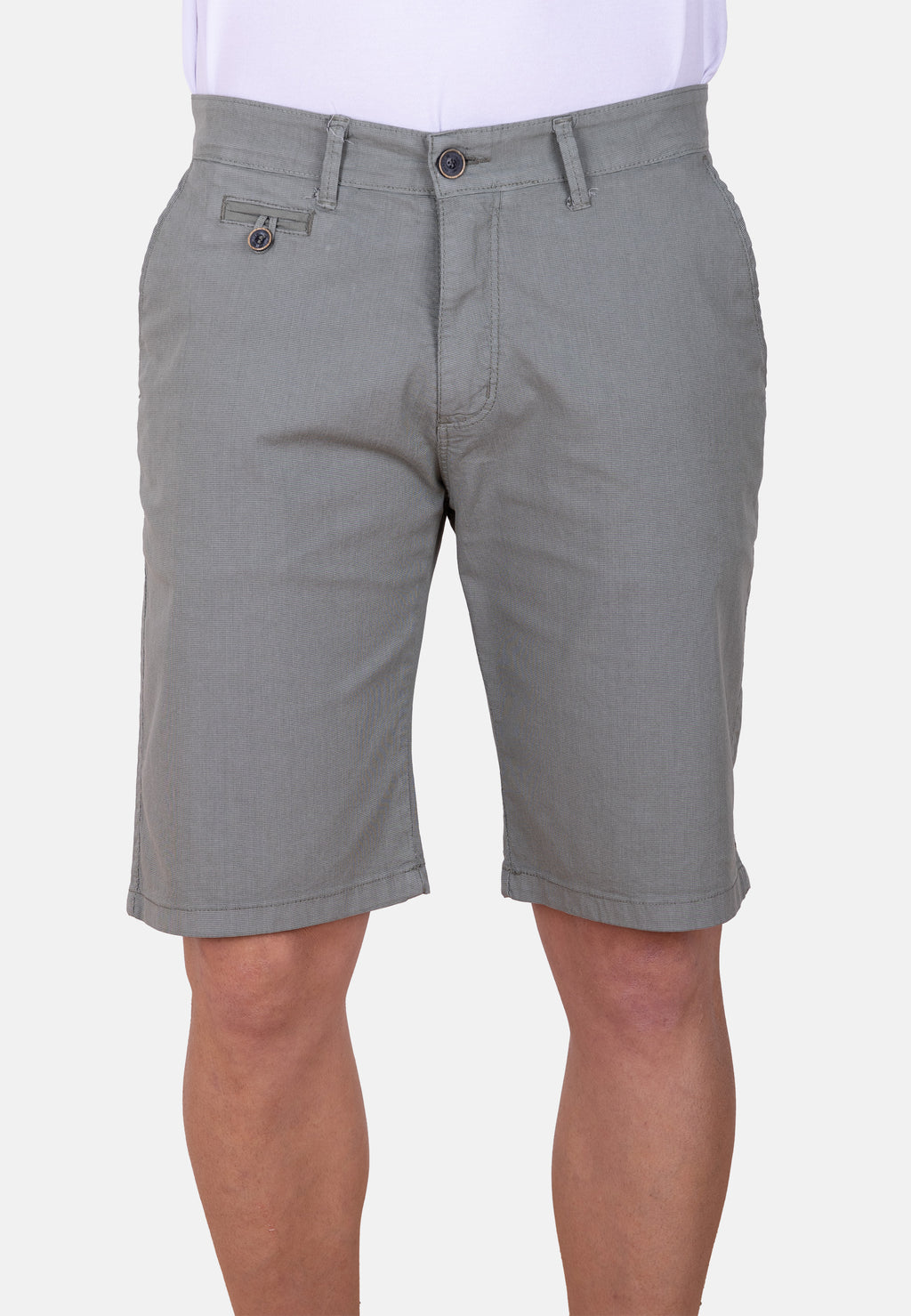 Bermuda chino kaki micropunto elástico