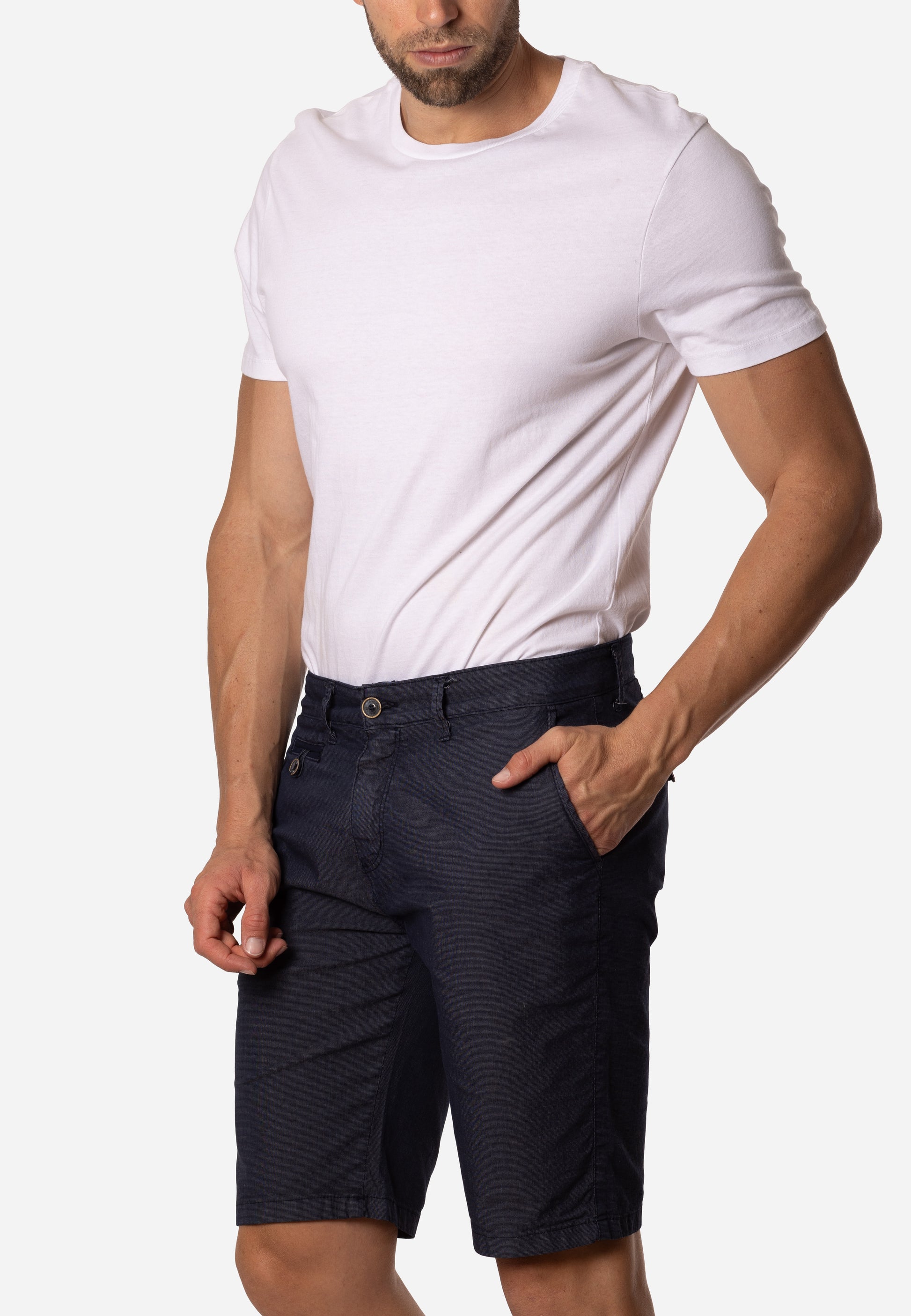 Bermuda Chino Hombre Azul Marino Mirador