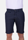 Bermuda chino azul marino micropunto elástico