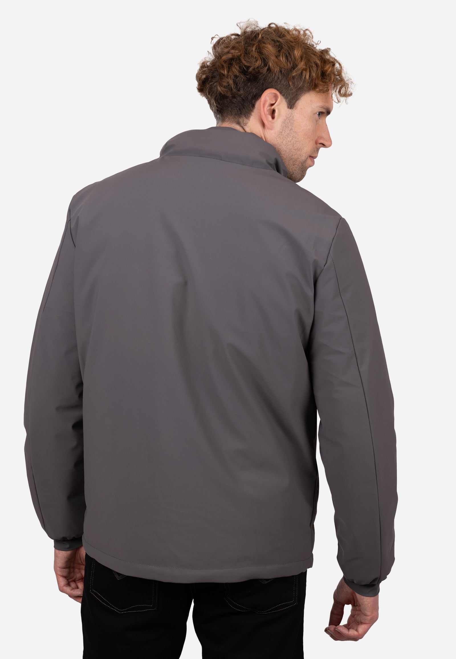 Chaquetón Reversible Hombre Azul–Gris con Capucha Ligero, Térmico y Resistente al Viento