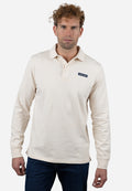 Polo Hombre Manga Larga Punto Liso AMARO Crudo