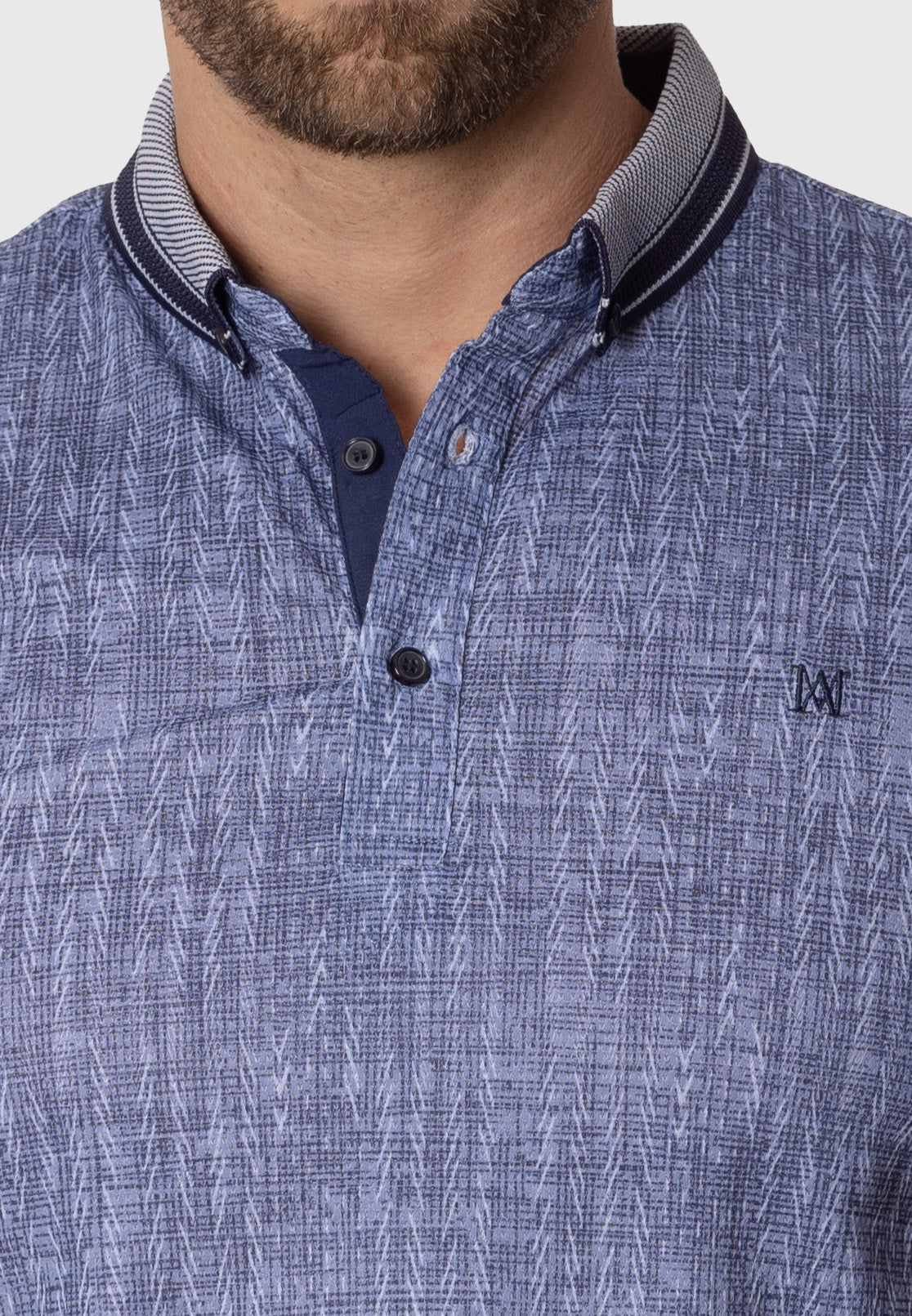 Polo Jaspeado Carmen Celeste