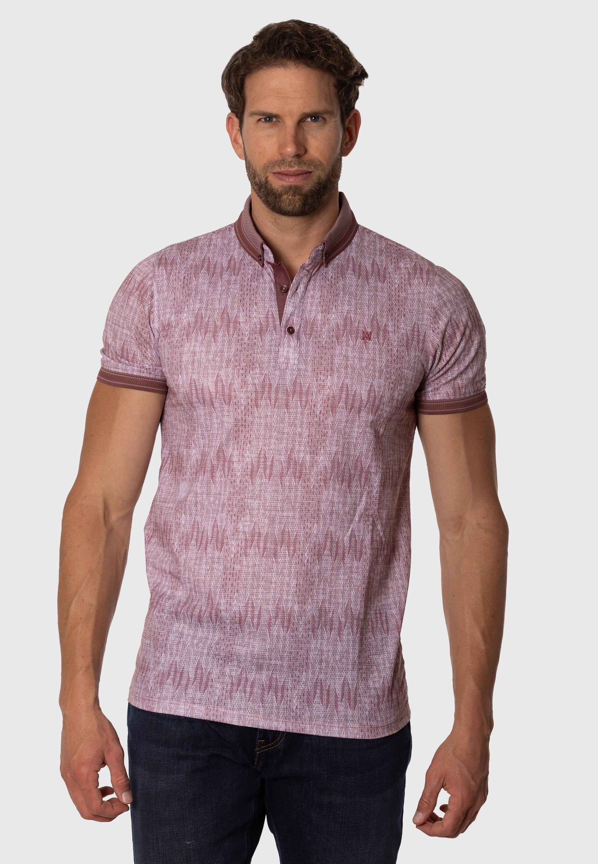 Polo Jaspeado Carmen Pink