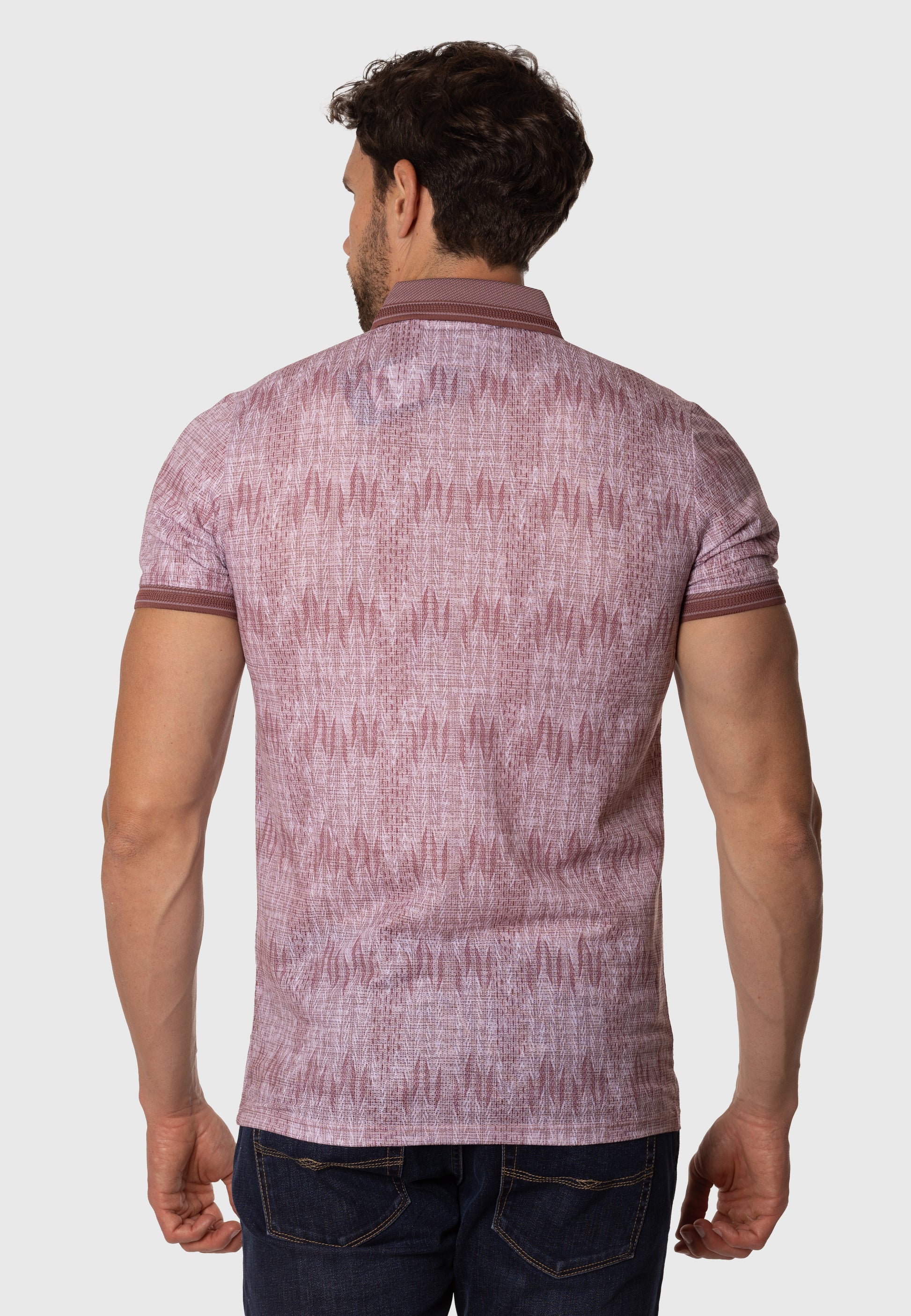 Polo Jaspeado Carmen Pink