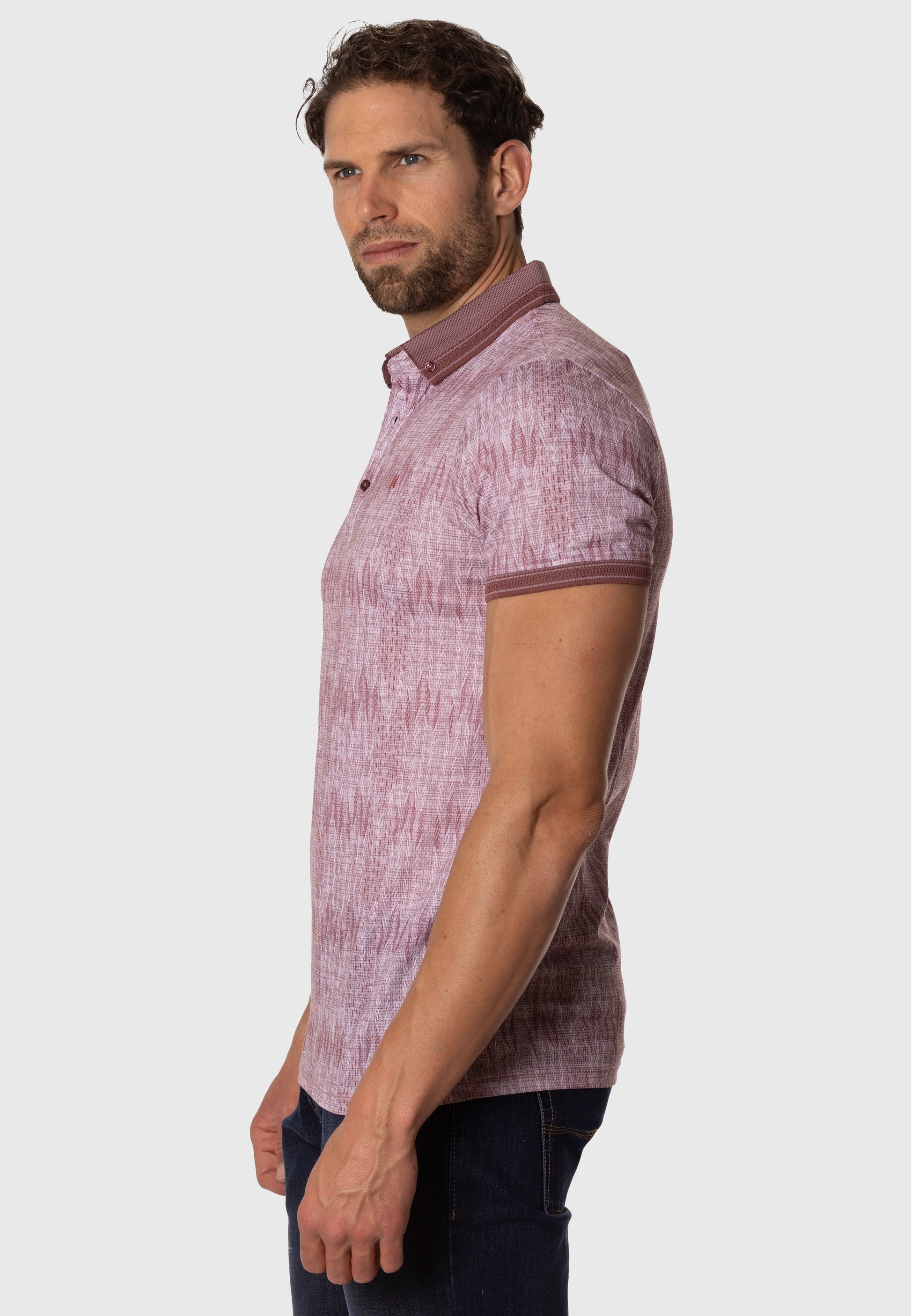 Polo Jaspeado Carmen Pink