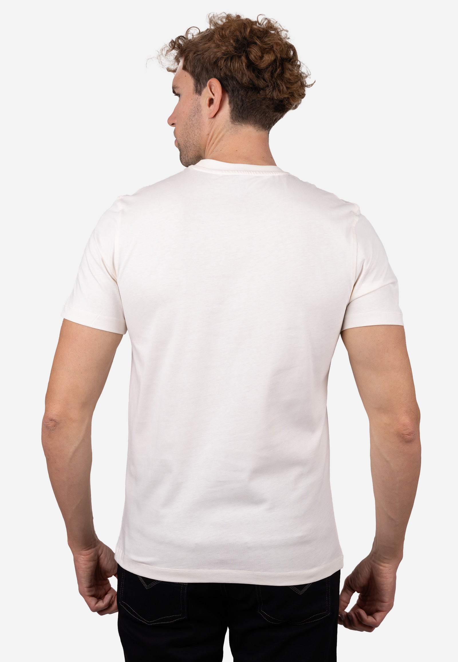 Camiseta AMARO Logo Essentials 100% Algodón Blanco