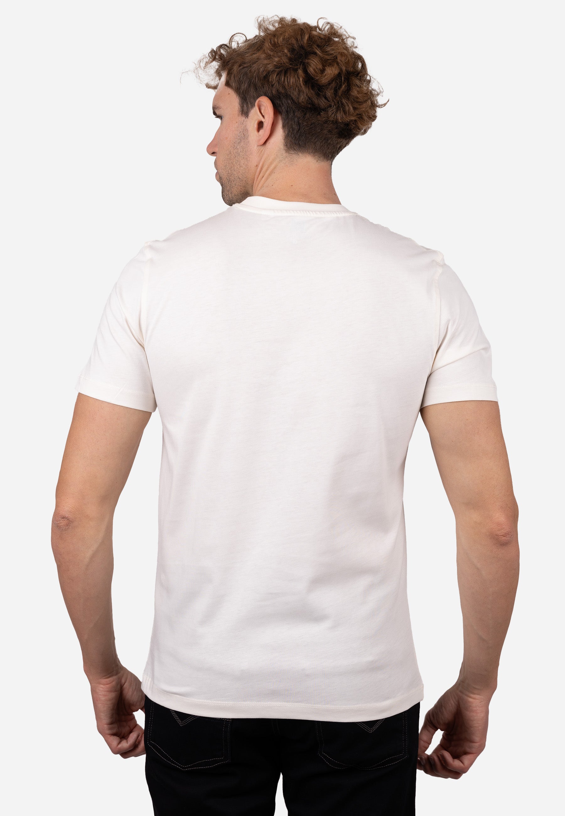 Camiseta AMARO Logo Essentials 100% Algodón Blanco
