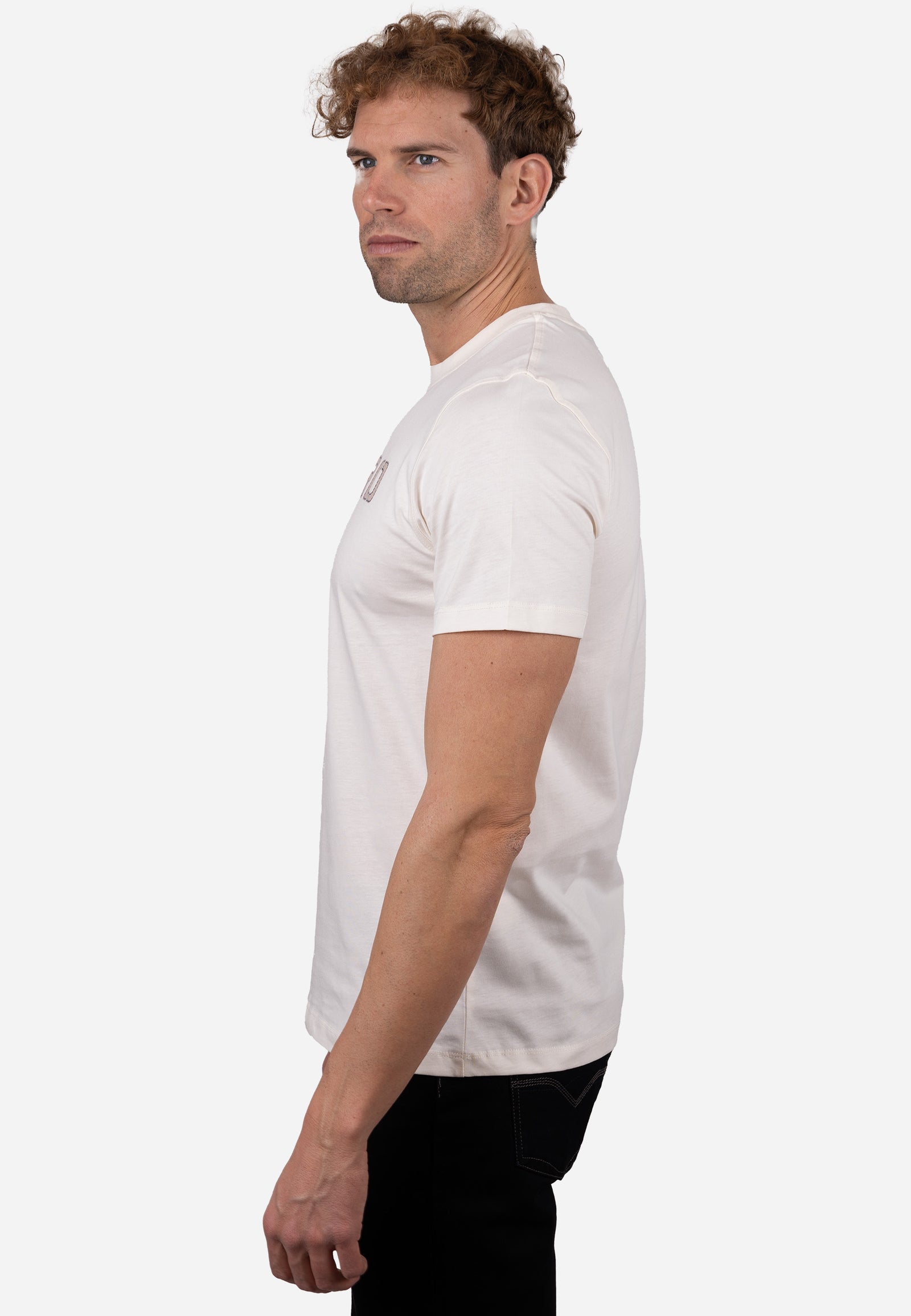 Camiseta AMARO Logo Essentials 100% Algodón Blanco