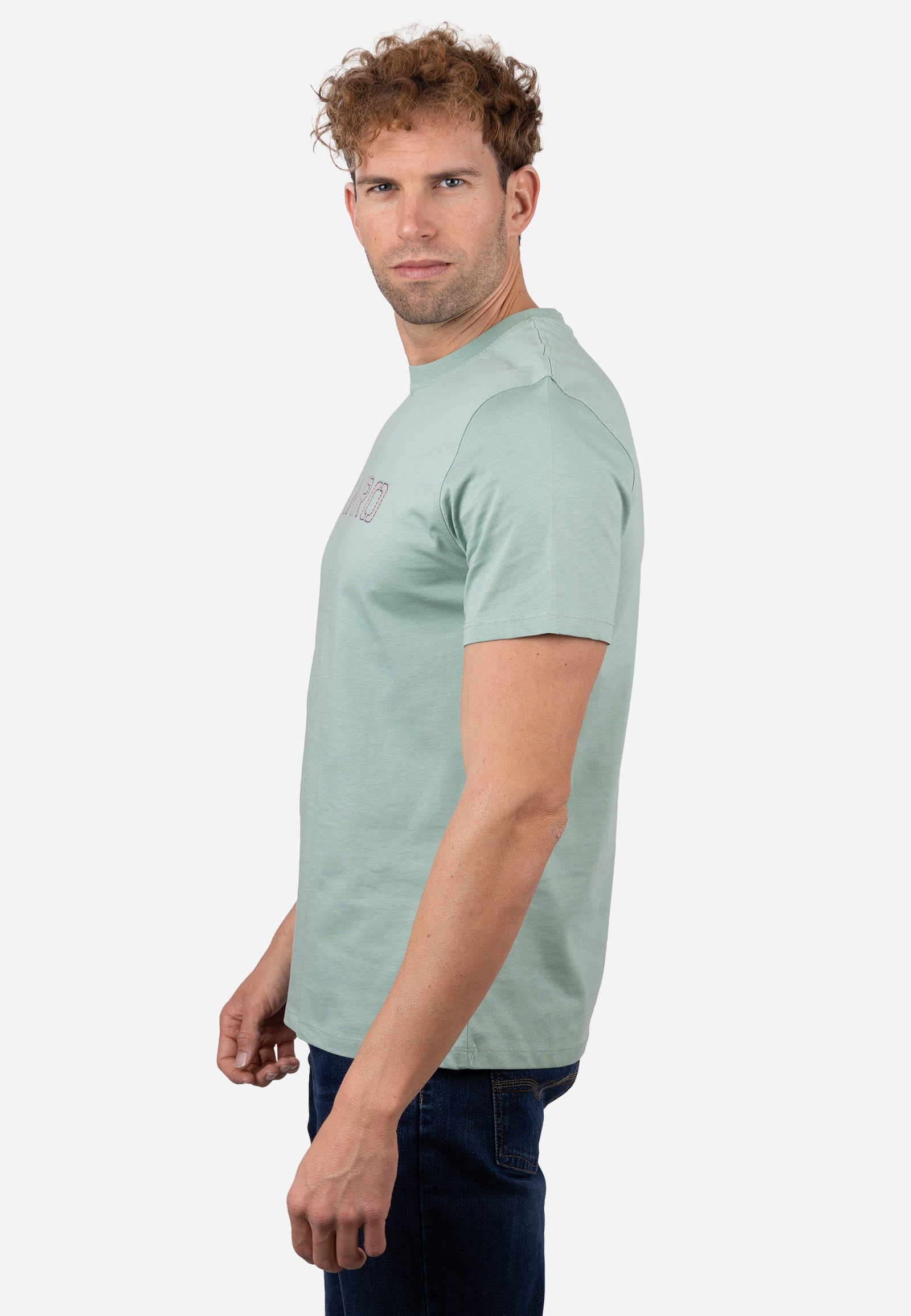 Camiseta AMARO Logo Essentials 100% Algodón Verde