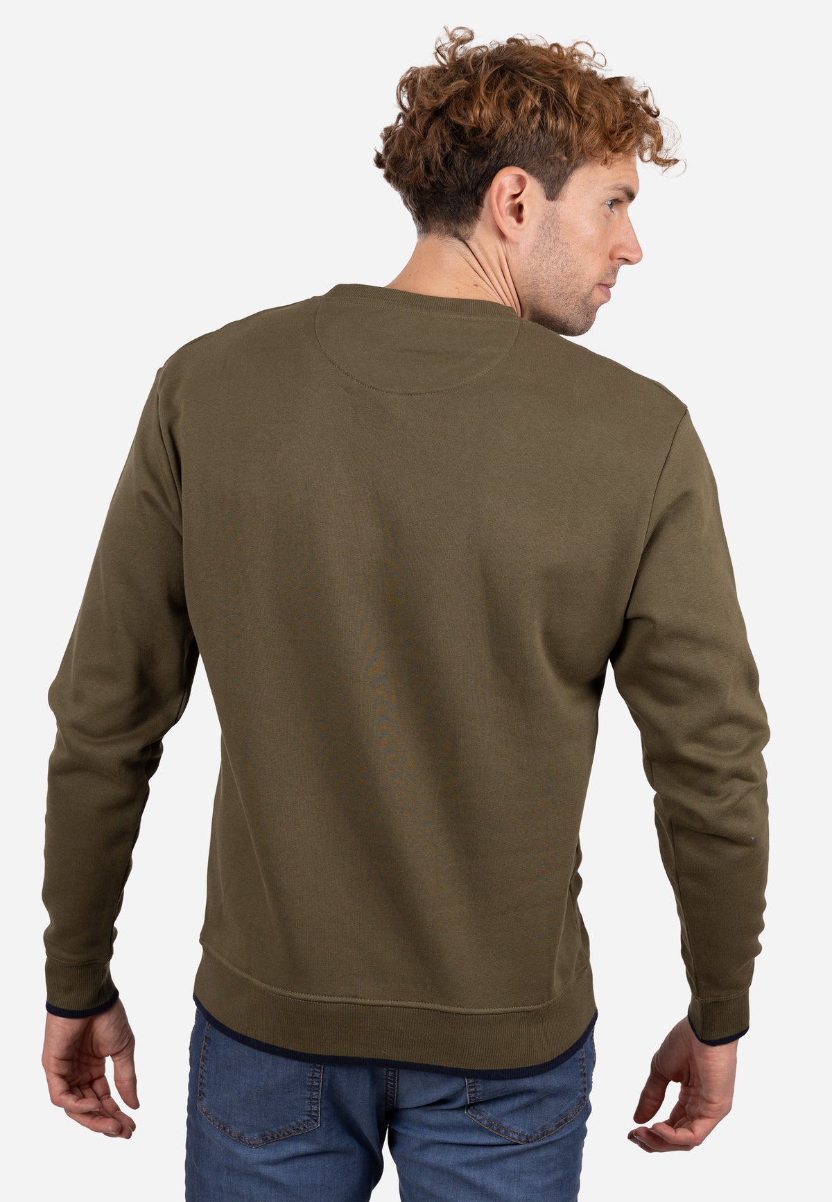 Sudadera Khaki con Bordado AMARO JEANS