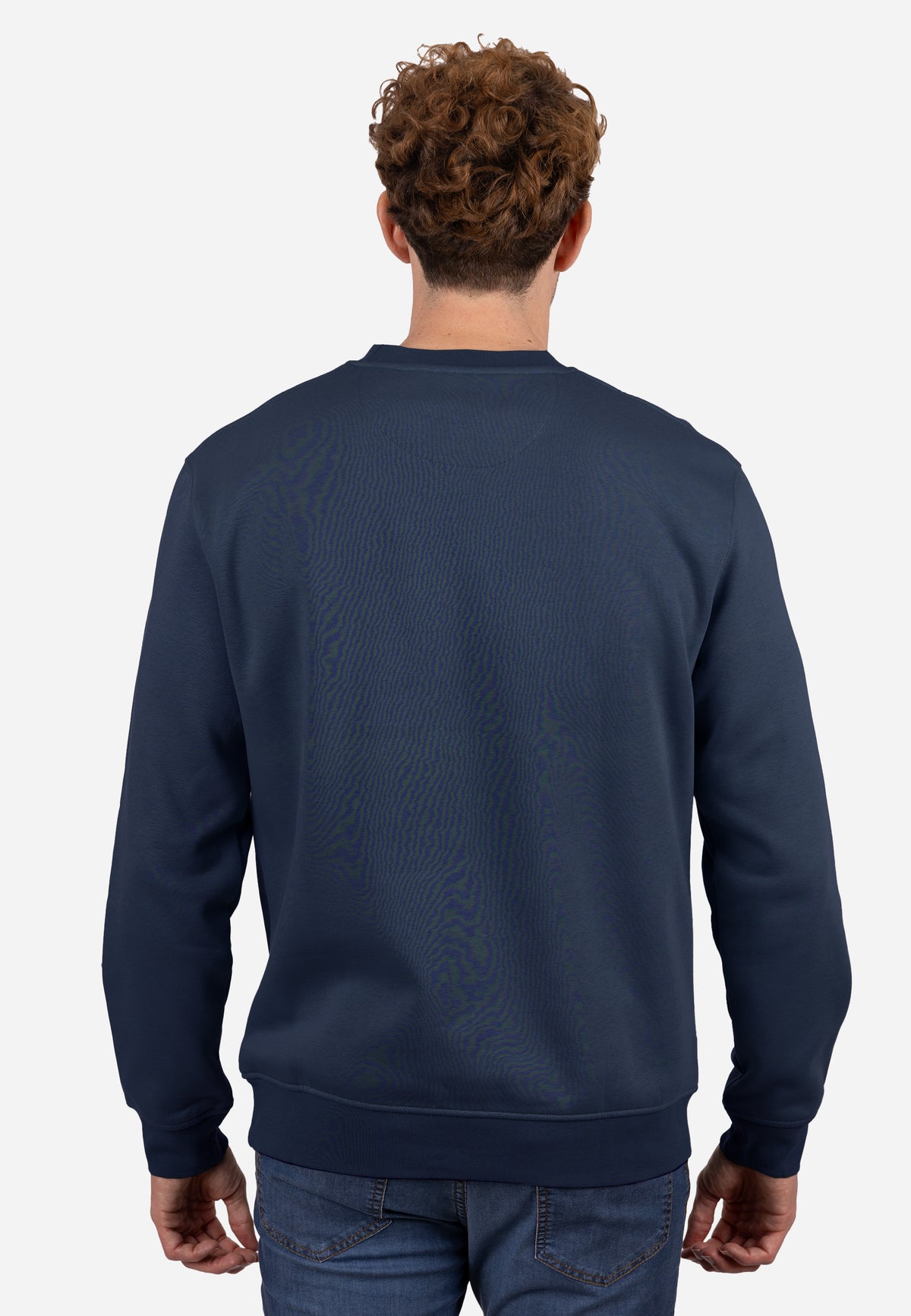 Sudadera Básica AJ Marino con Bordado Tonal Marino