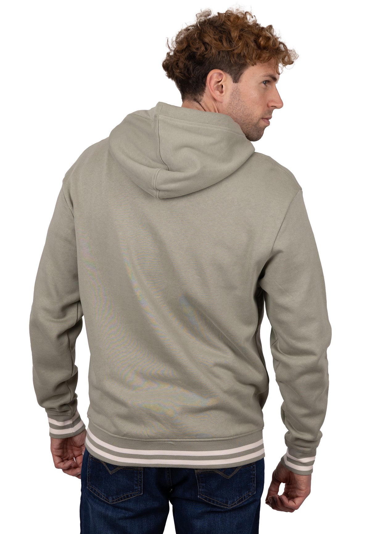 Sudadera Zip Urban Classic con Capucha Verde