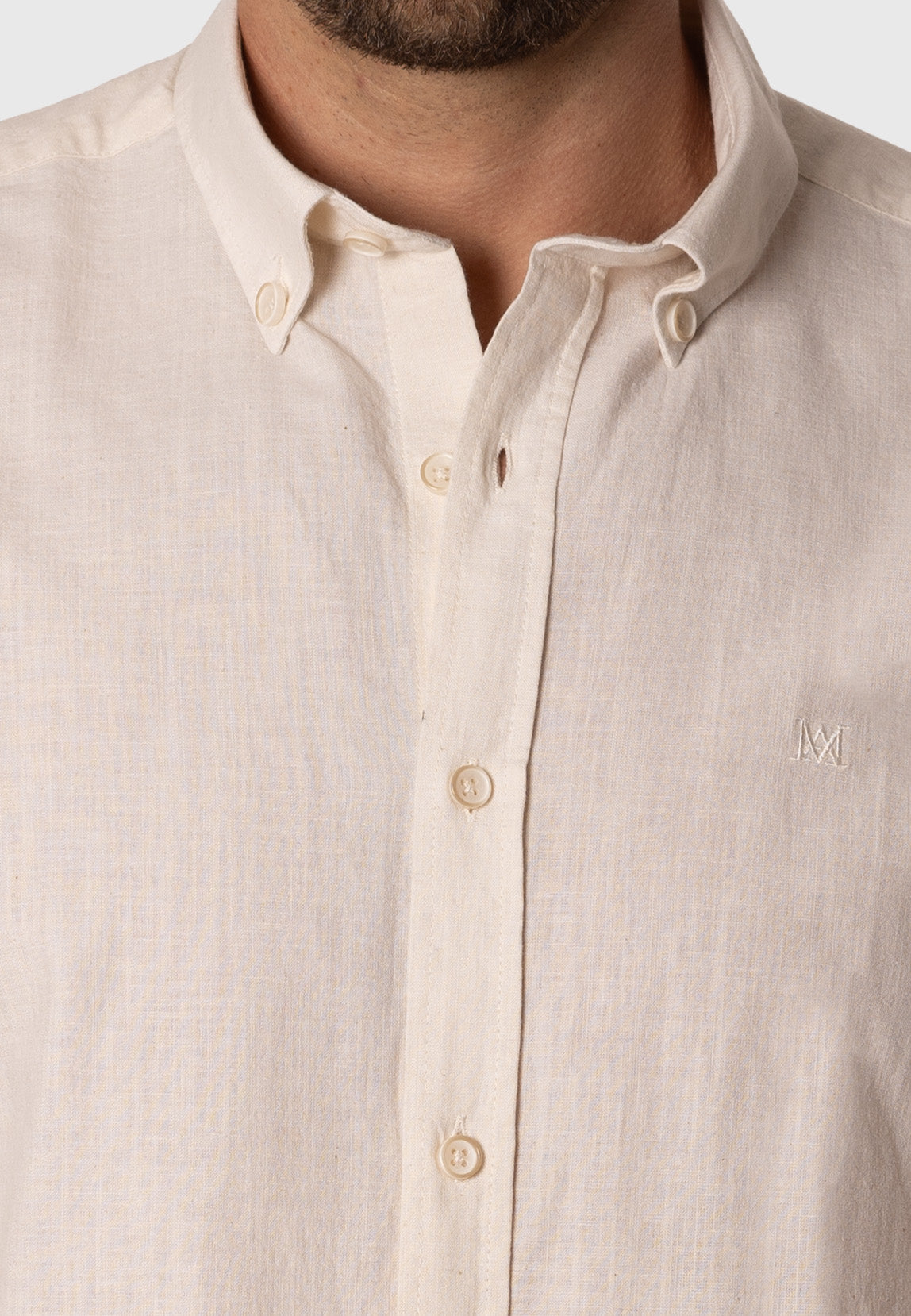 Camisa de Lino Elvi Beige