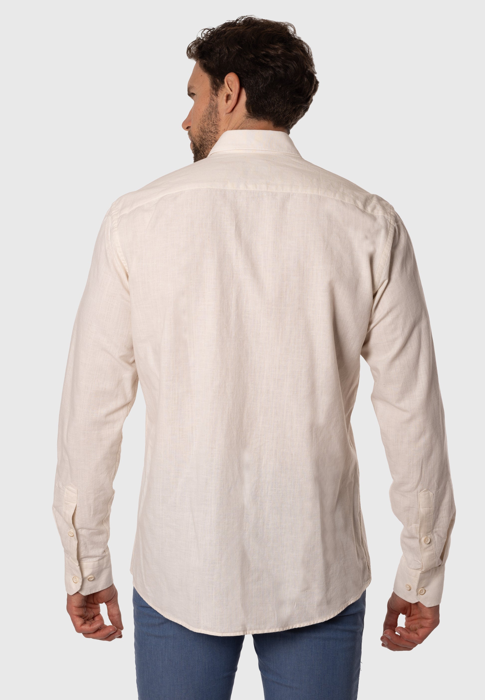 Camisa de Lino Elvi Beige
