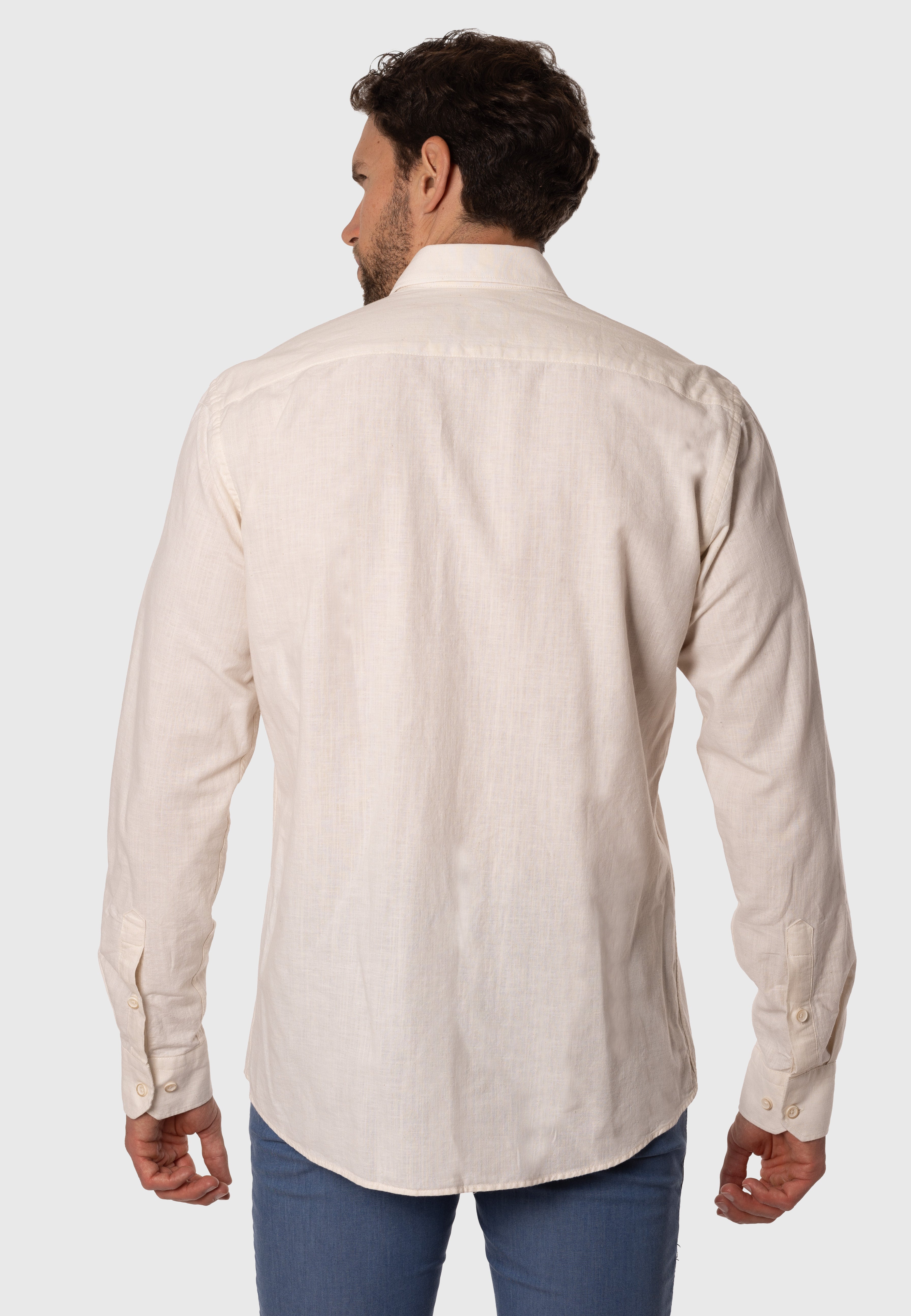 Camisa de Lino Elvi Beige