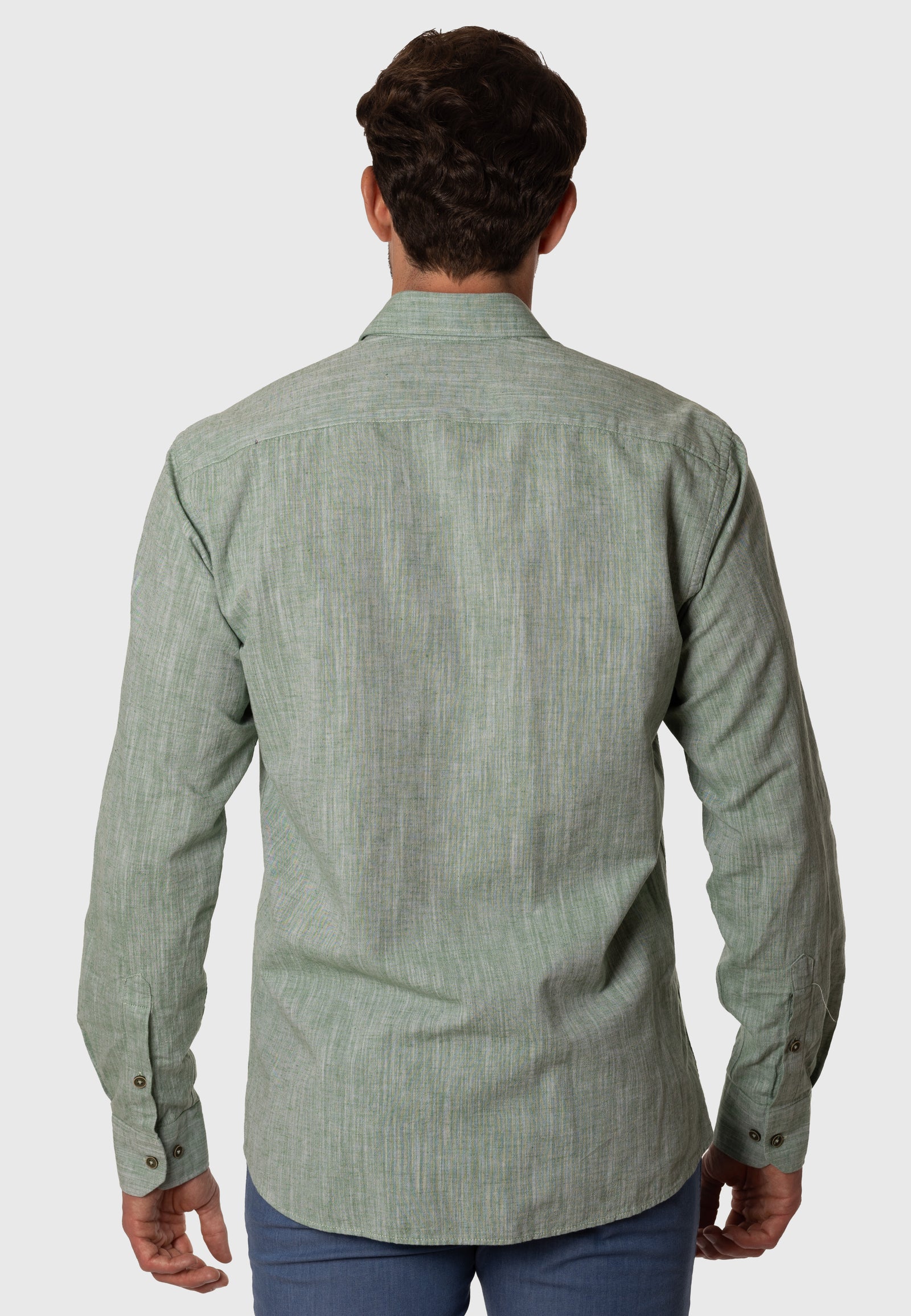 Camisa de Lino Elvi Verde