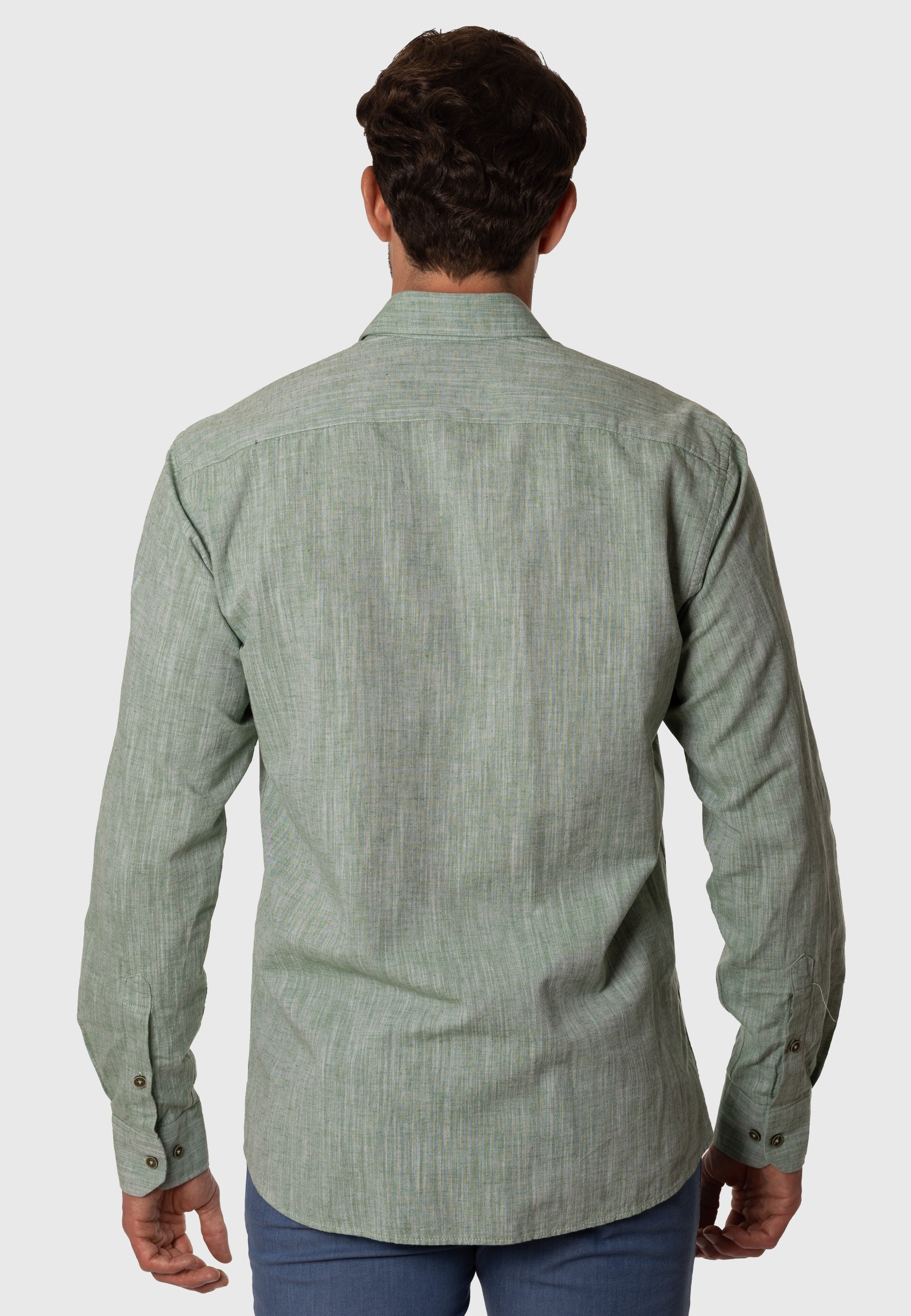 Camisa de Lino Elvi Verde