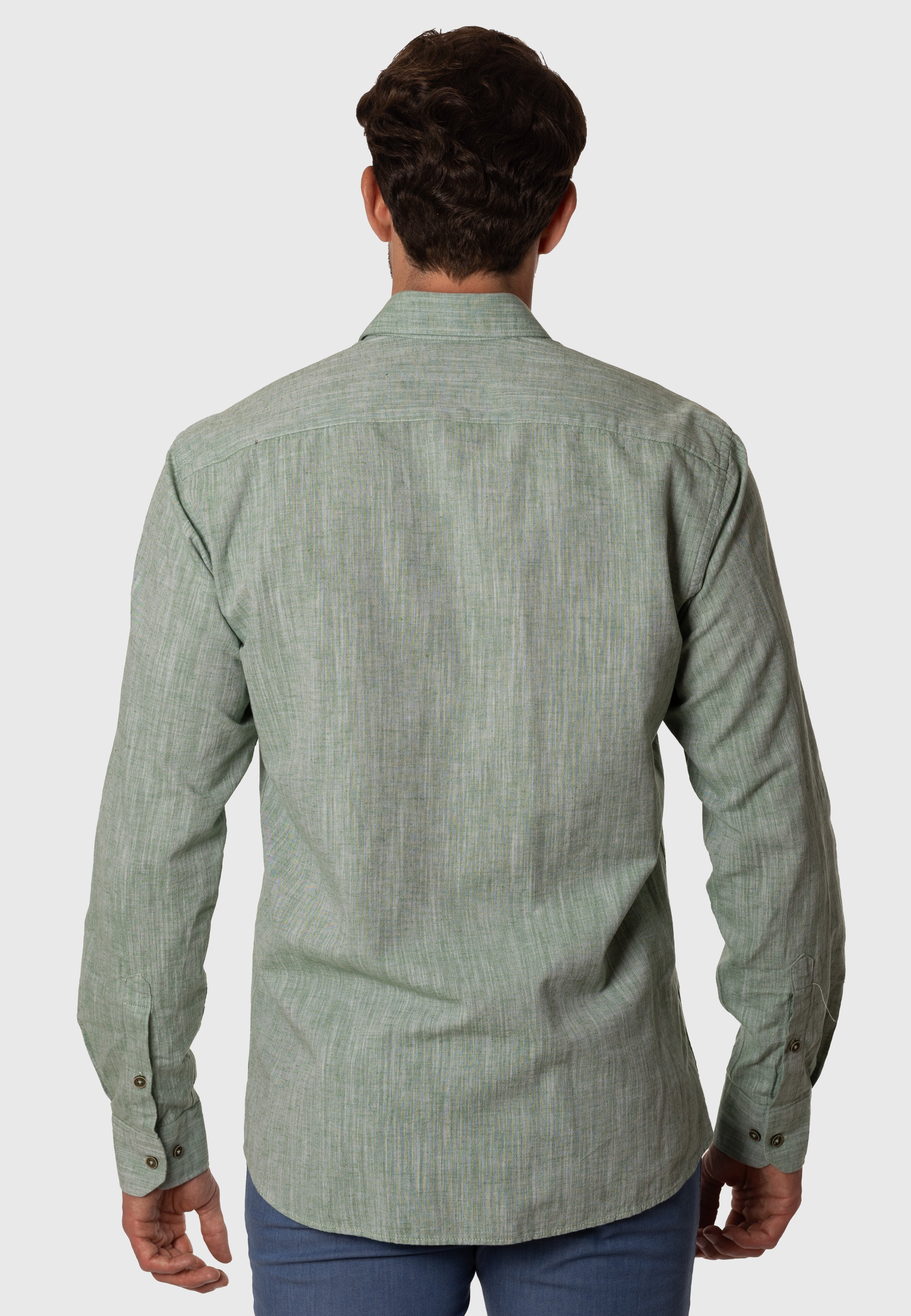 Camisa de Lino Elvi Verde