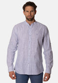 Camisa Lines Blanco Cuello Mao