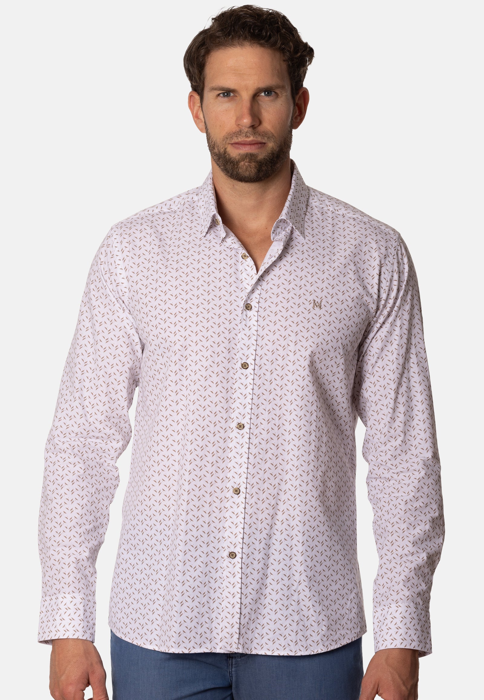 Camisa Espiga Camel Leaf