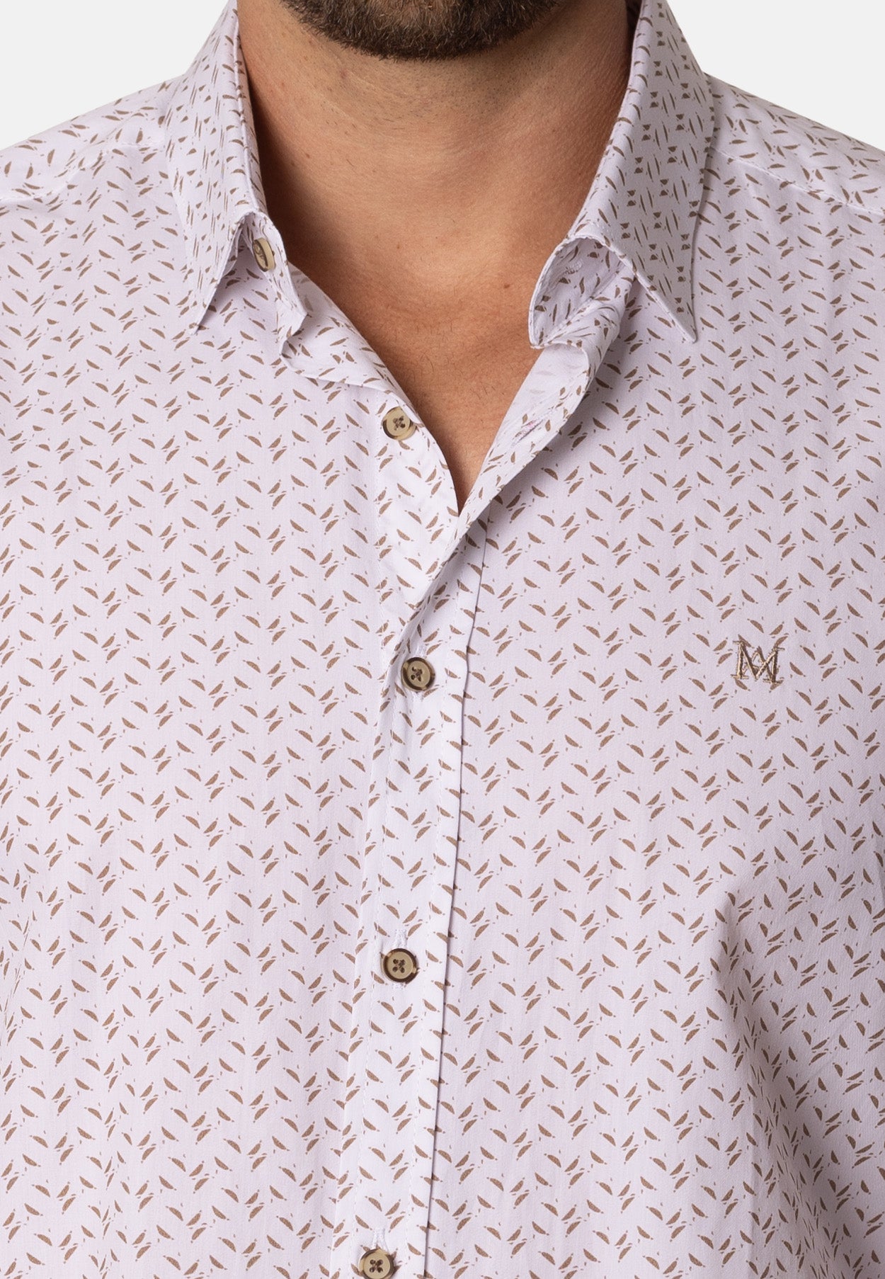Camisa Espiga Camel Leaf