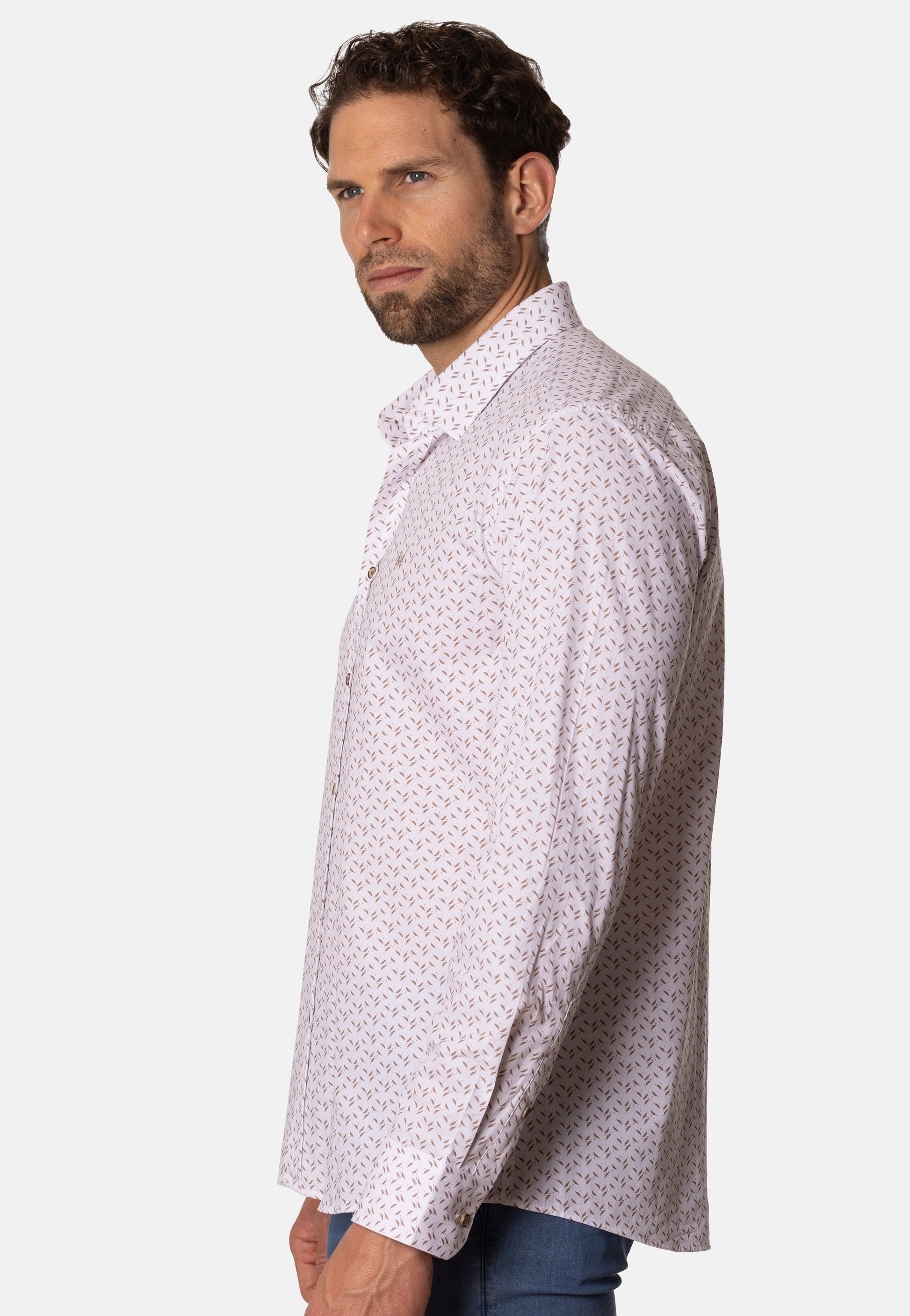 Camisa Espiga Camel Leaf