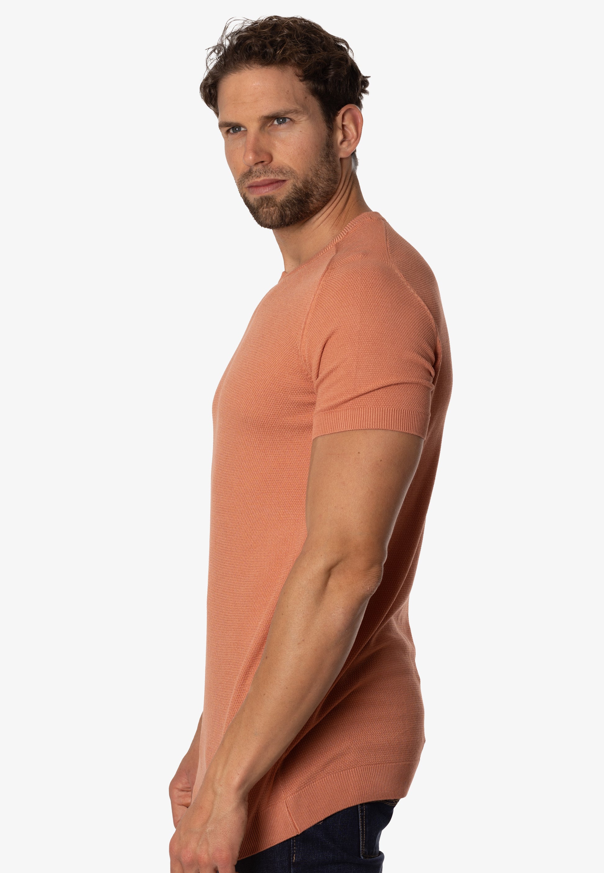 Camiseta de punto slim fit Essentials caldera