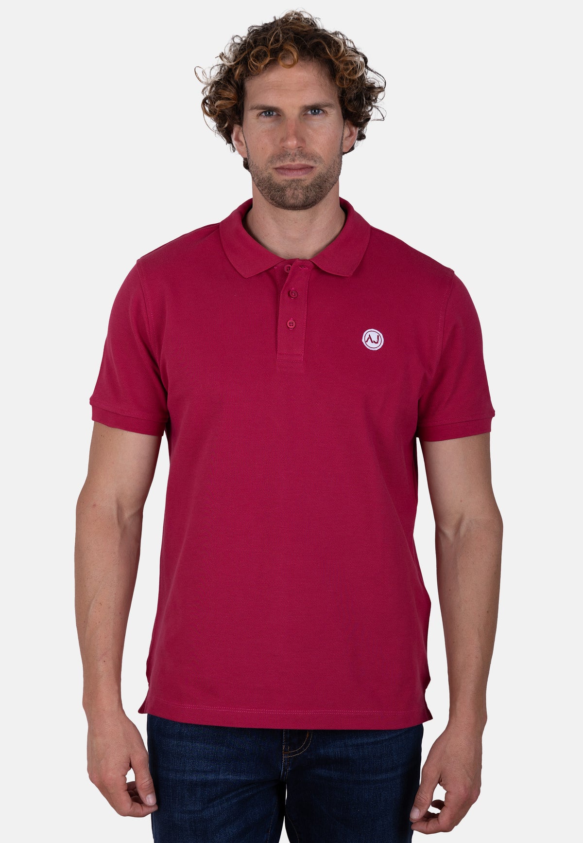 Polo buganvilla de algodón orgánico para hombre