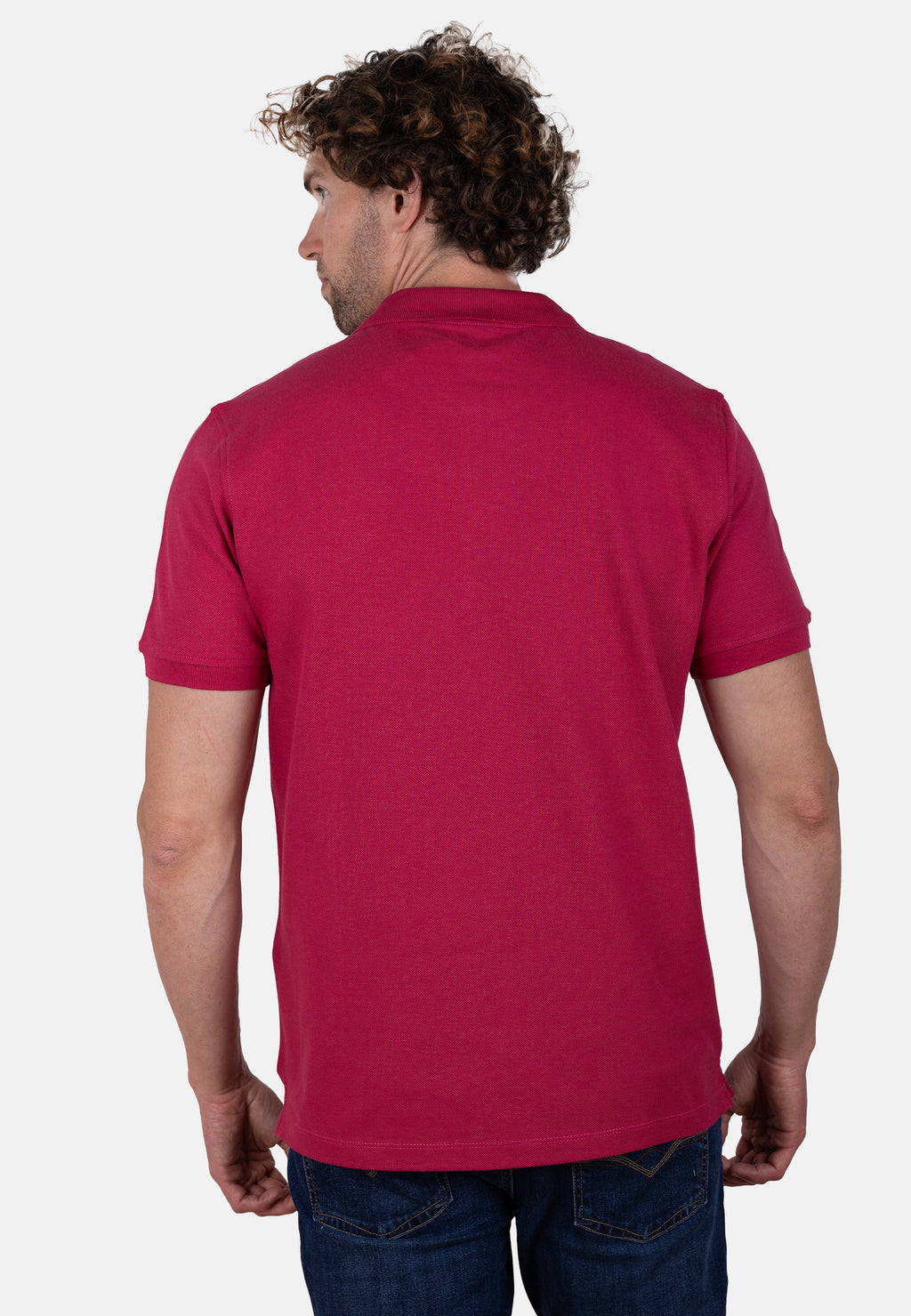 Polo buganvilla de algodón orgánico para hombre