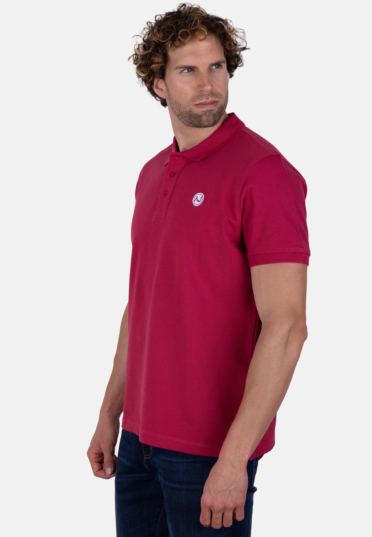 Polo buganvilla de algodón orgánico para hombre